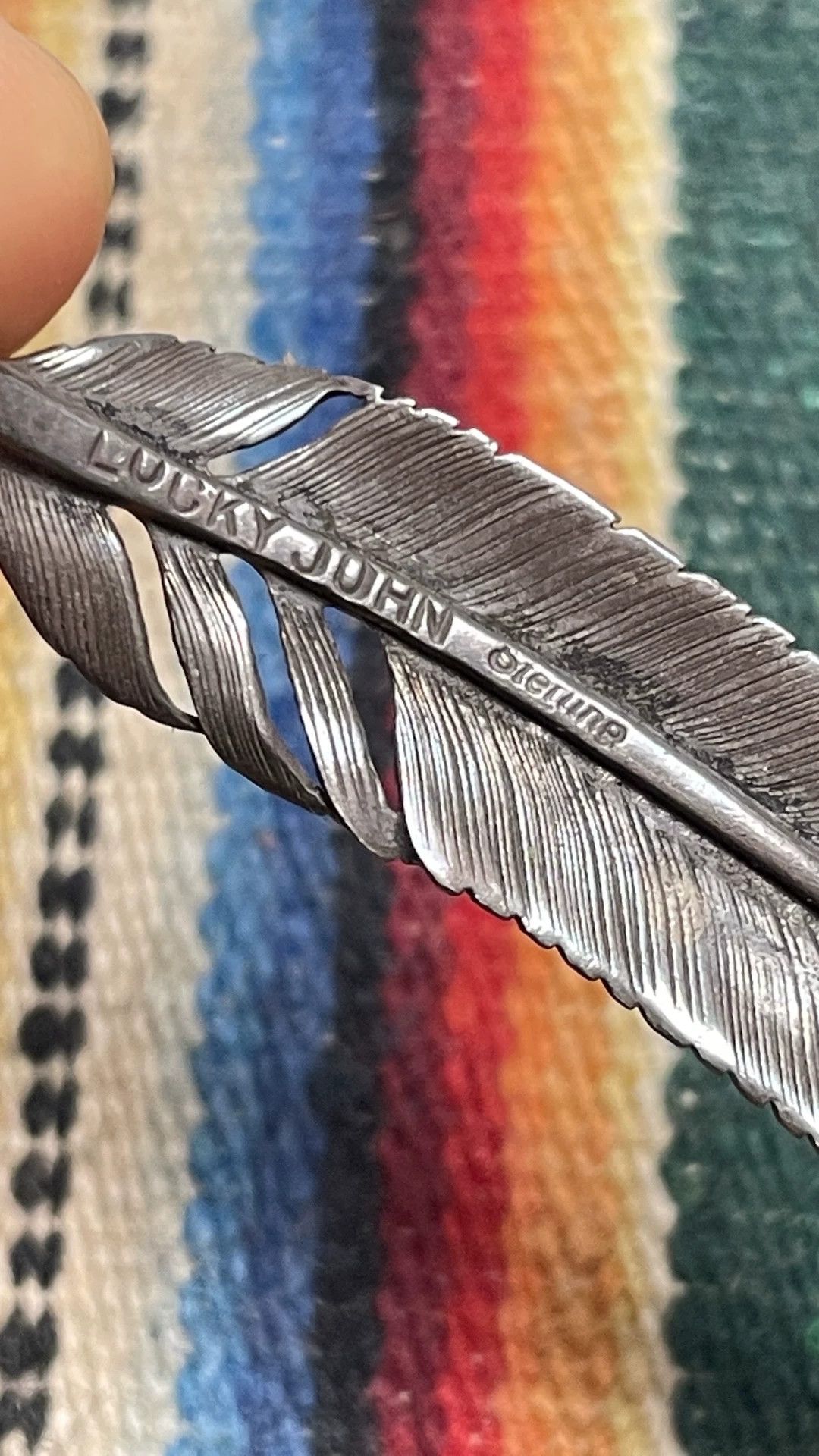 Japanese Brand Hozho Japanese Silver Feather Pendant Size ONE SIZE - 1 Thumbnail