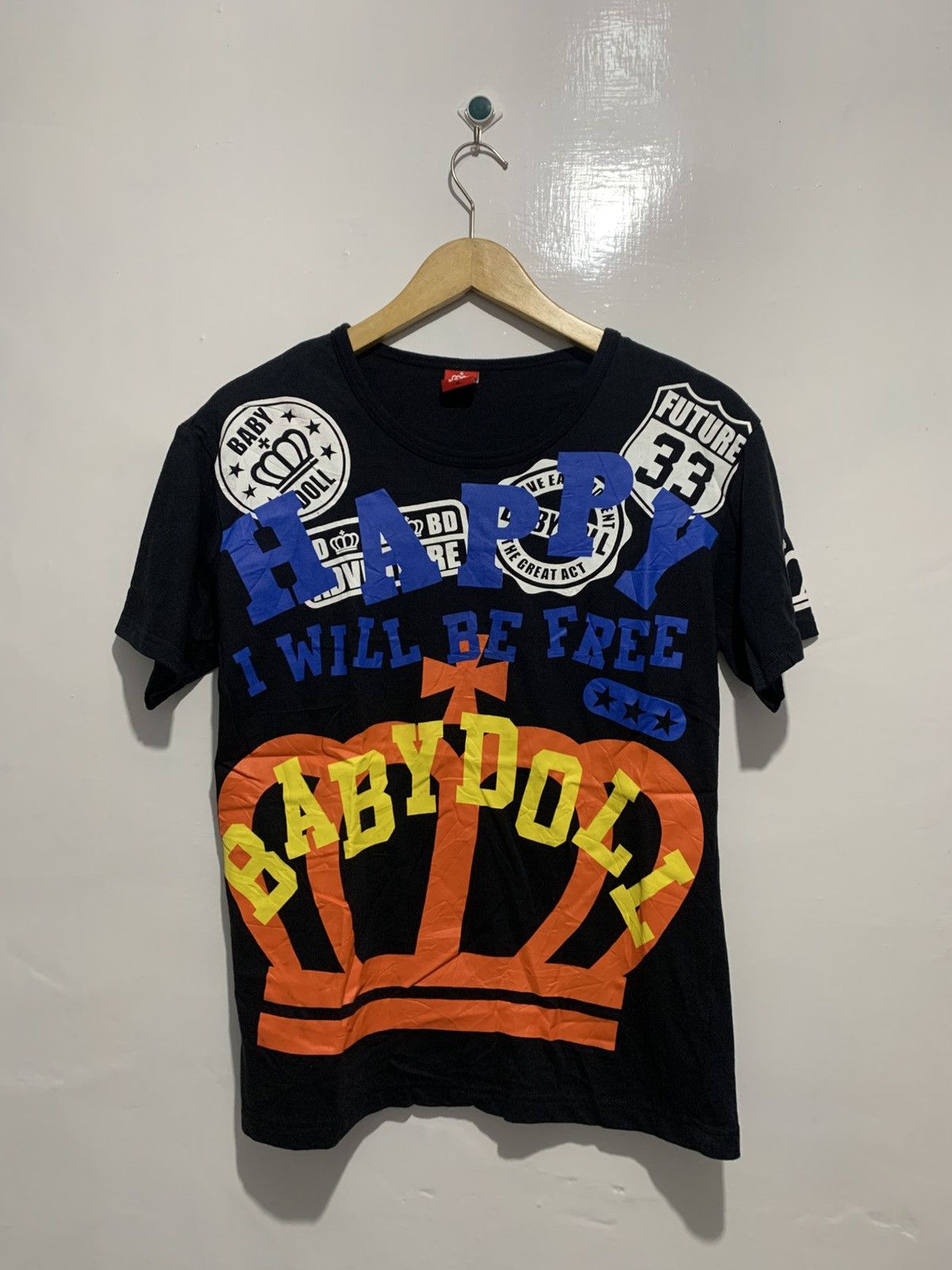 Japanese Brand Baby Doll Gothic Y2k Poem Black Tshirt Size M / US 6-8 / IT 42-44 - 5 Thumbnail