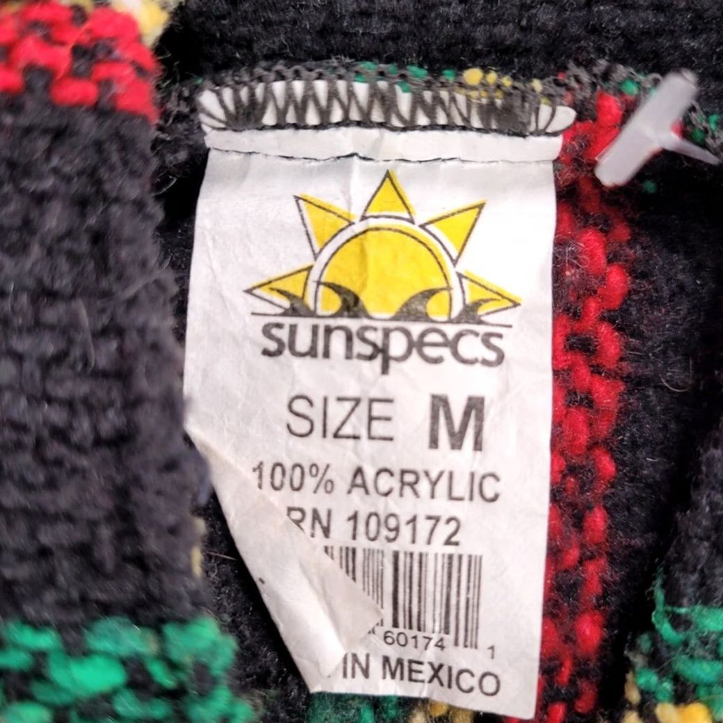 Sunspel Sunspecs Baja Hoodie Pullover Striped Festival Poncho Sweater Medium Size US M / EU 48-50 / 2 - 2 Thumbnail