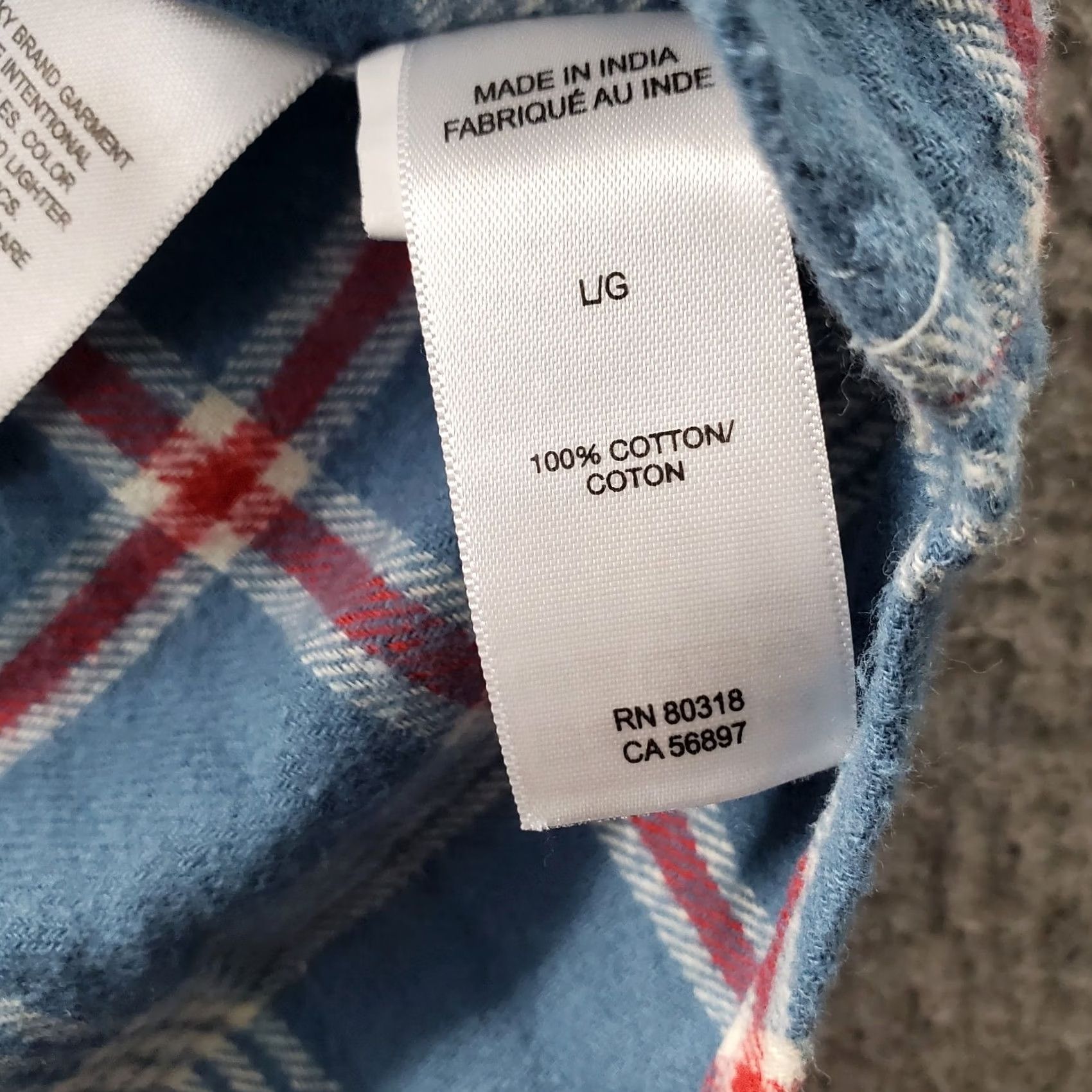 Lucky Brand Lucky Brand Flannel Shirt Mens L Multi Plaid Classic Fit Collared Button-Up Size US L / EU 52-54 / 3 - 7 Thumbnail