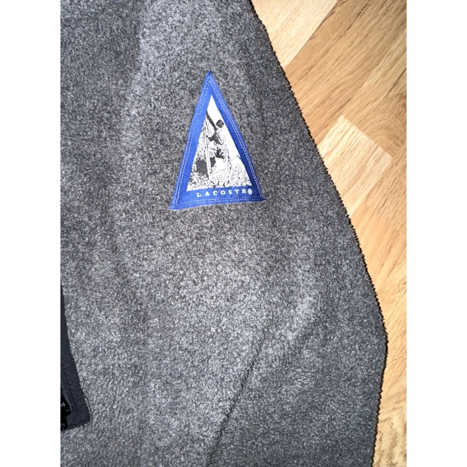 Lacoste VINTAGE Lacoste Fleece Hooded Bomber Jacket Gray Adult S 80's Mens Size US S / EU 44-46 / 1 - 3 Thumbnail