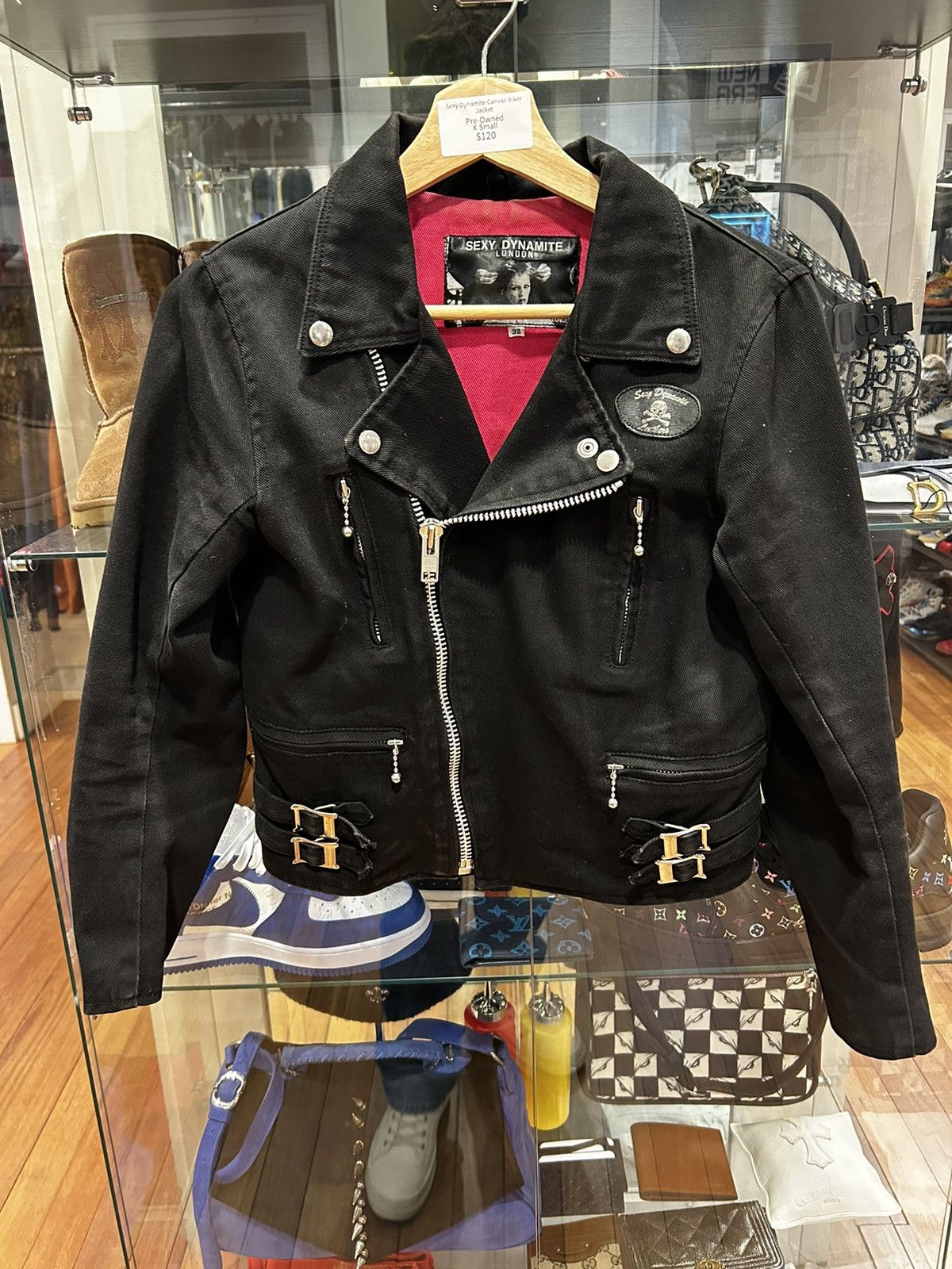 Japanese Brand Sexy Dynamite Canvas Biker Jacket Size XS / US 0-2 / IT 36-38 - 1 Thumbnail