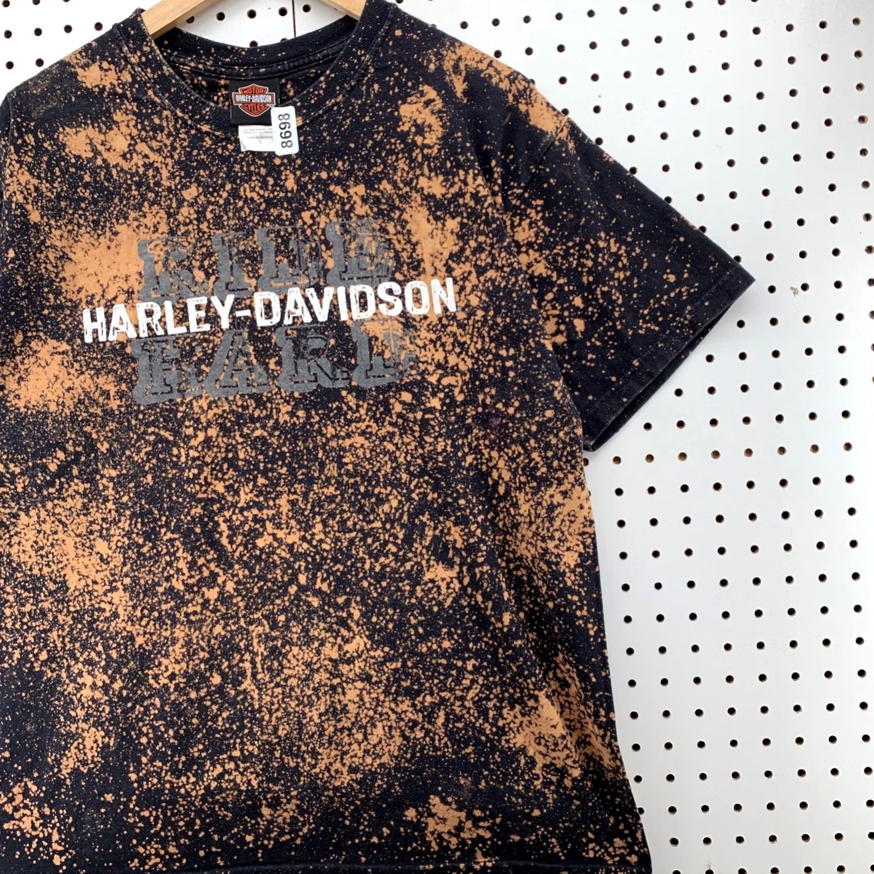 Harley Davidson VINTAGE Harley Davidson Shirt Large Black Acid Wash Montana Motorcycle 21x28 Mens Size US L / EU 52-54 / 3 - 6 Thumbnail