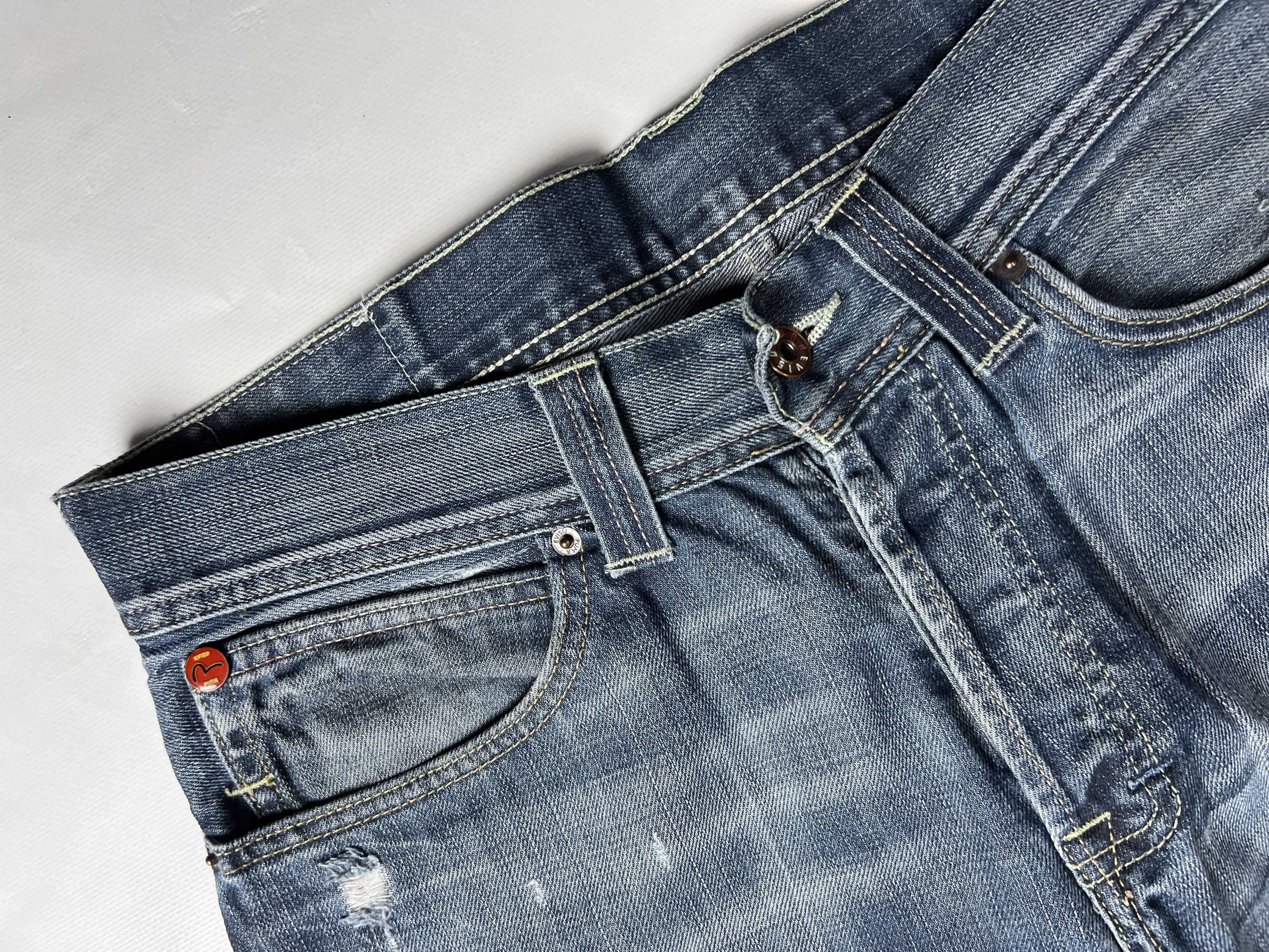 Evisu Evisu Puma Denim Jeans 34/32 Size US 34 / EU 50 - 4 Thumbnail
