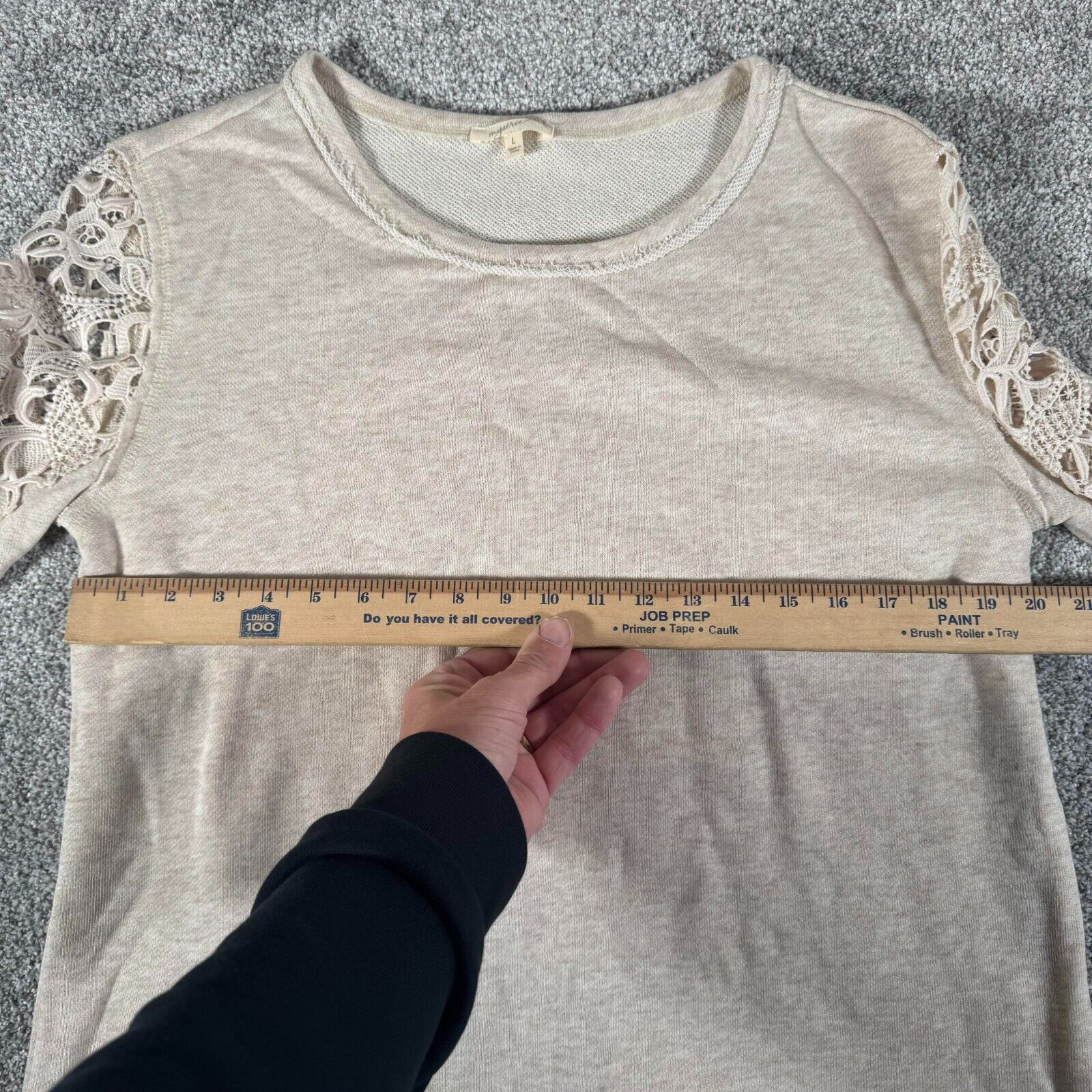 Other Mystree Sweater Large Romantic Lace Boho Chic Cottagecore Size L / US 10 / IT 46 - 7 Thumbnail