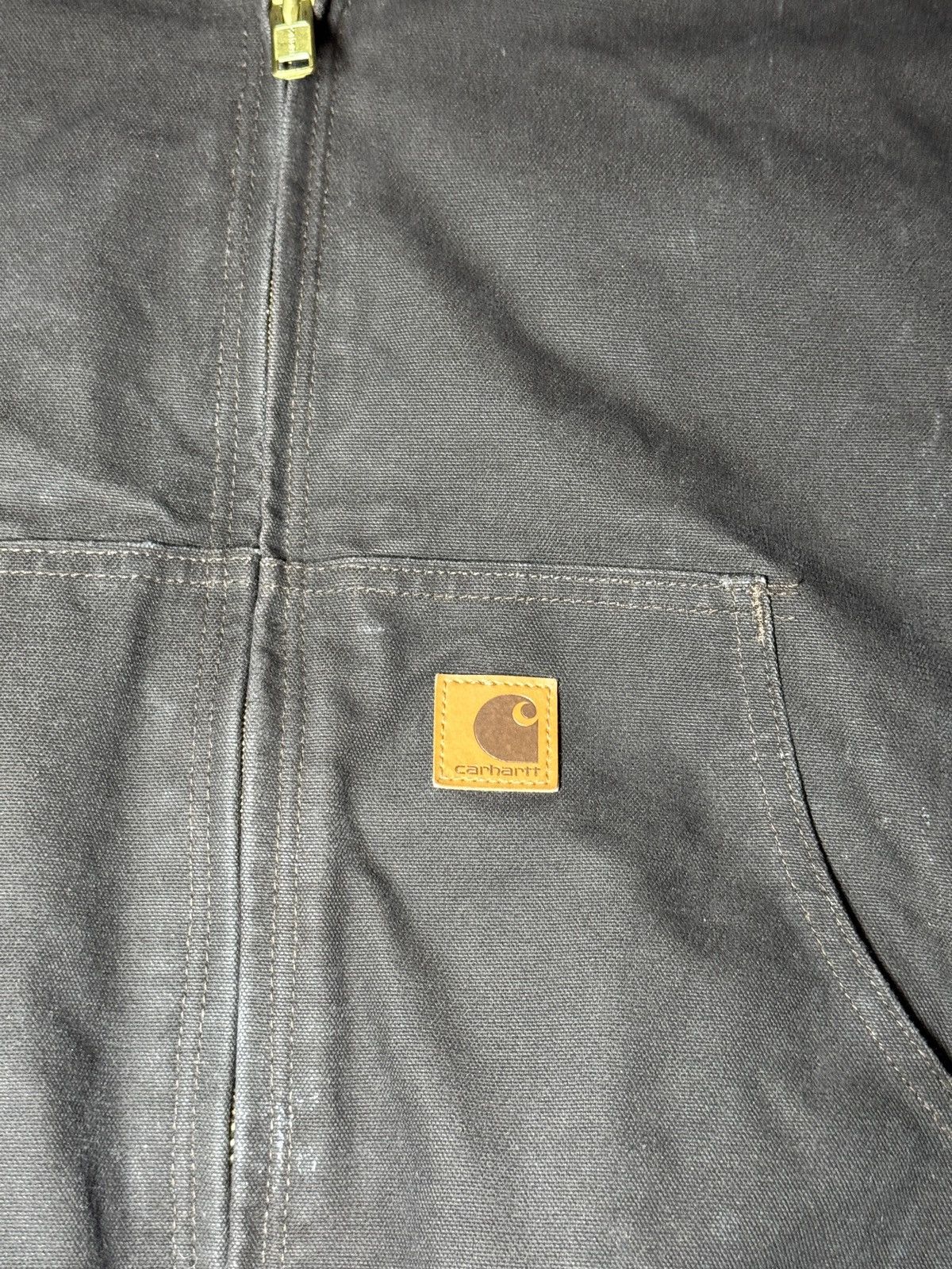 Carhartt × Vintage Vtg 90s Carhartt Brown Quick Duck Detroit Full Zip Jacket Size US XL / EU 56 / 4 - 3 Thumbnail