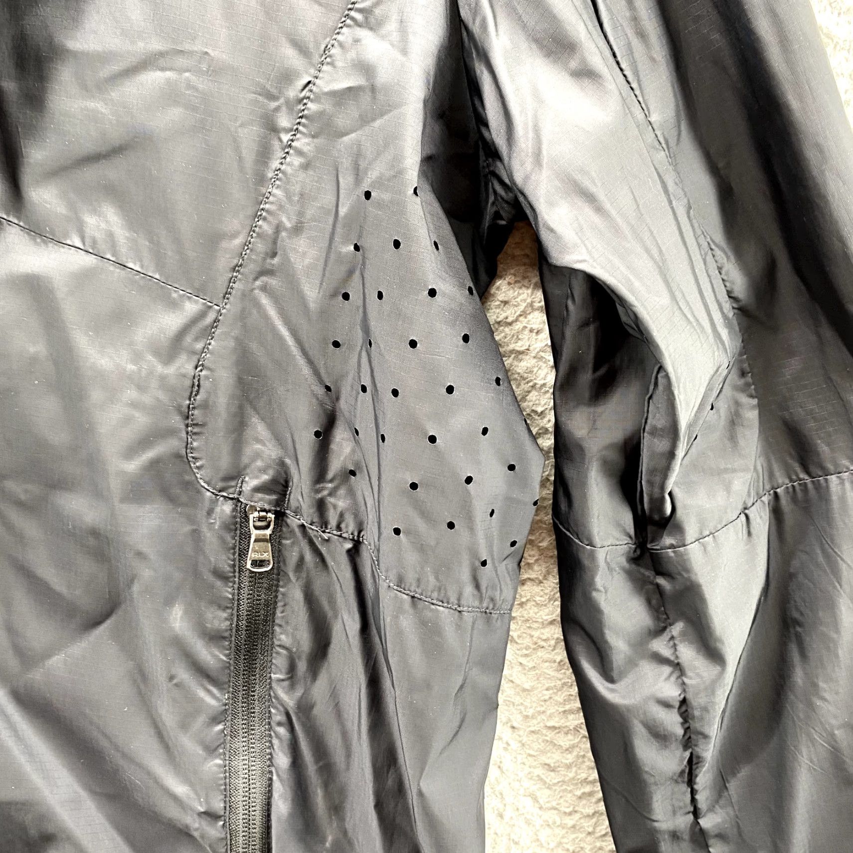 Ralph Lauren RLX Ralph Lauren Jacket Mens XL Black Windbreaker Hooded Lightweight Vented Pockets Size US XL / EU 56 / 4 - 6 Thumbnail