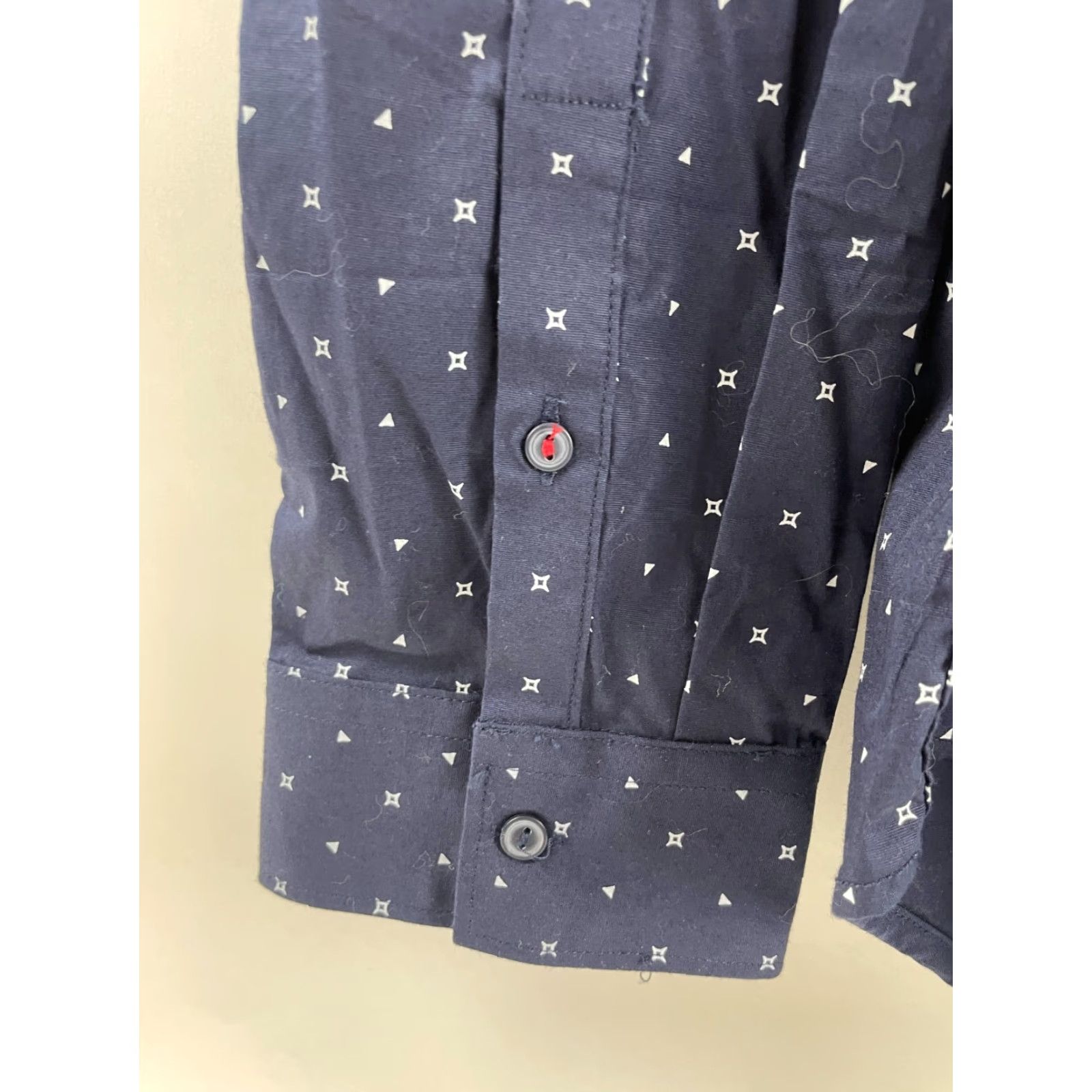 Vintage 7 Diamonds Shirt Men XL Navy Blue Button Up Long Sleeve Size US XL / EU 56 / 4 - 5 Thumbnail
