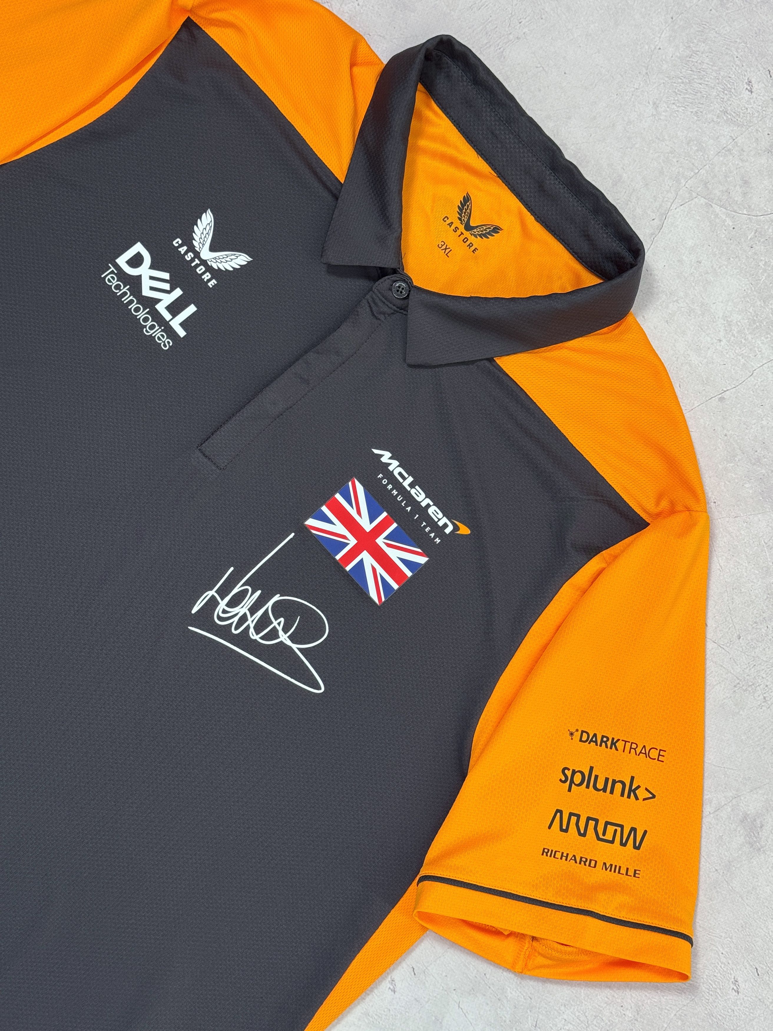 Formula 1 McLaren F1 Racing Team Polo T-Shirt #4 Norris by Castore Size US XL / EU 56 / 4 - 8 Thumbnail