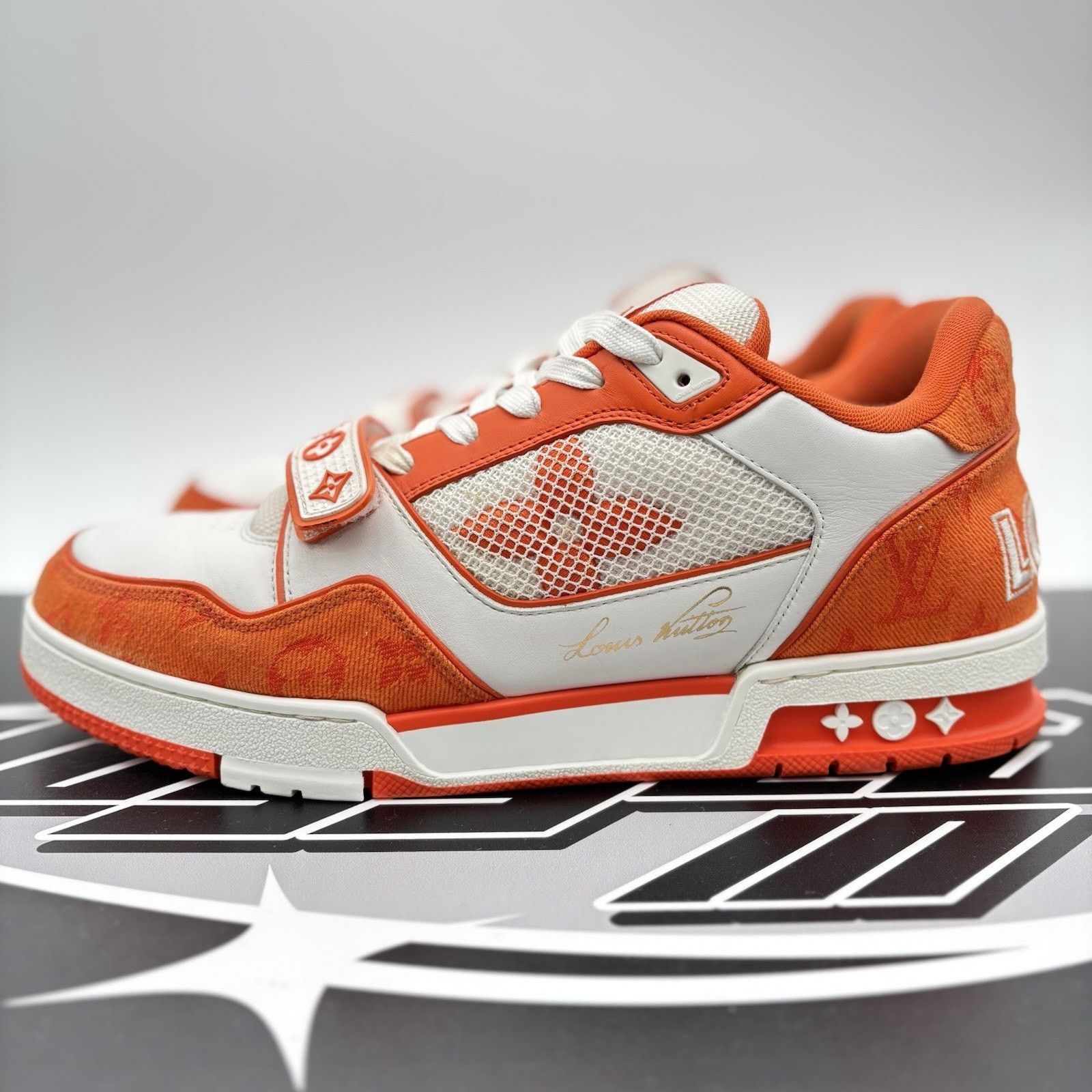 Louis Vuitton Trainer Strap ' Orange ' GREAT CONDITION!