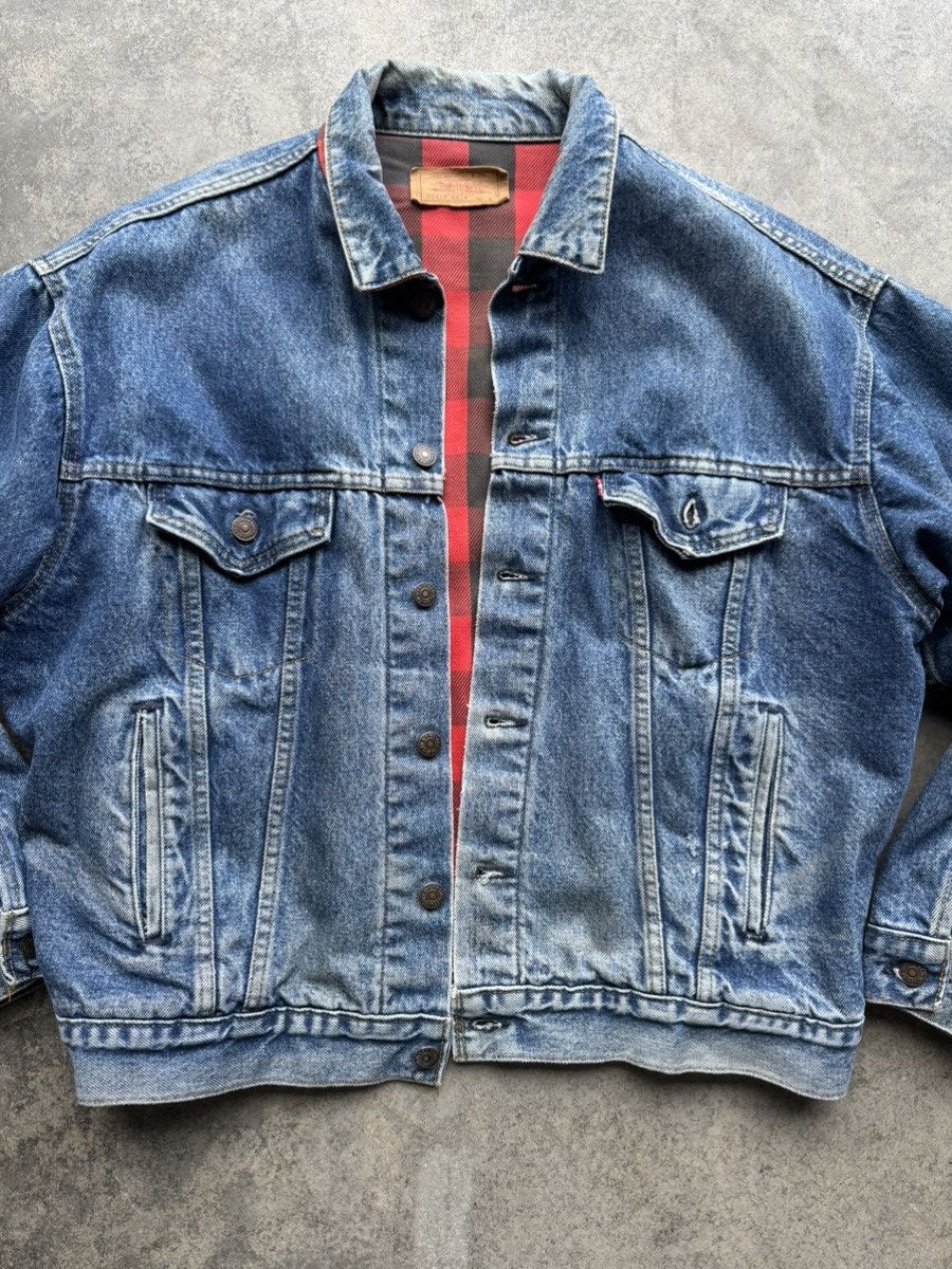 Levi's × Vintage Vintage 1980s Blanket Lined Denim Jacket Size US L / EU 52-54 / 3 - 2 Thumbnail