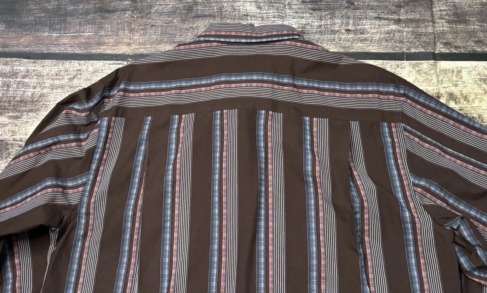 Tommy Bahama Tommy Bahama Shirt Mens L Striped Cotton Silk $138 Size US L / EU 52-54 / 3 - 6 Thumbnail