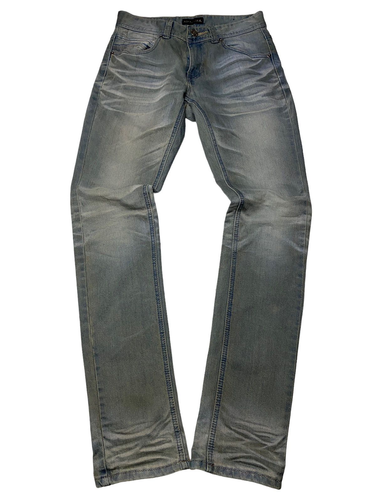 2000's Adorable Whiskered Mudwash Slim Jeans