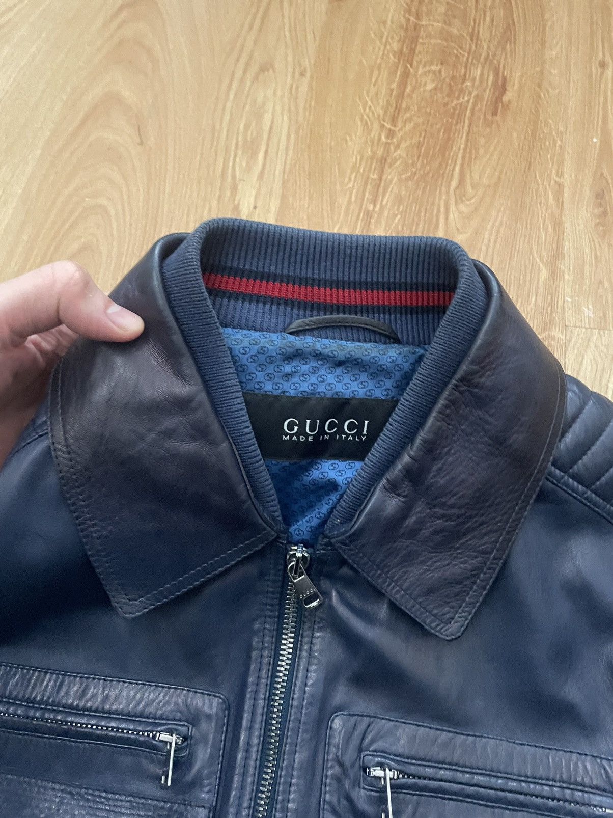 Gucci Gucci leather jacket Size US L / EU 52-54 / 3 - 2 Thumbnail