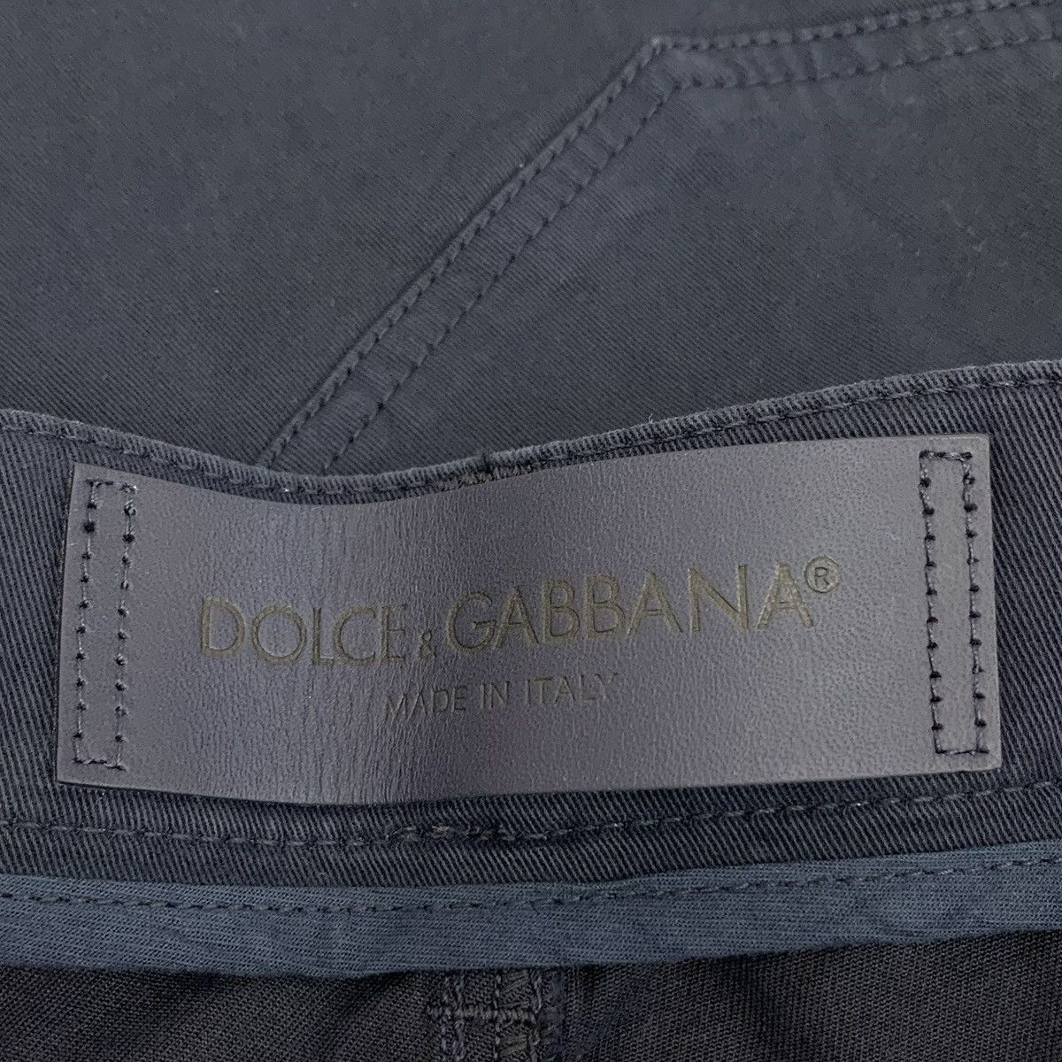 Dolce & Gabbana Dolce & Gabbana Dark Blue Crown Bee Cotton Denim Pants K26WX Size US 30 / EU 46 - 6 Thumbnail