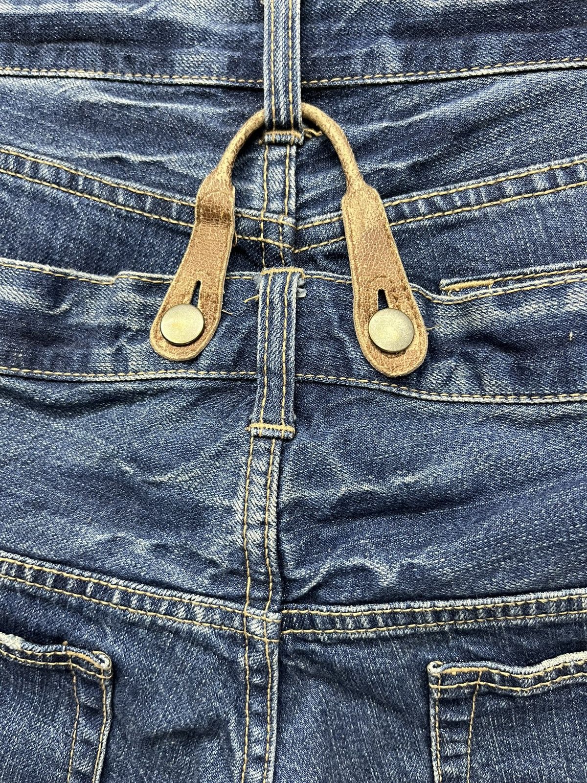 Le Grande Bleu (L.G.B.) × PPFM × Seditionaries FYE RARE🔥PPFM Punk Real Double Waist Ripped Unique Design💥 Size US 31 - 17 Thumbnail