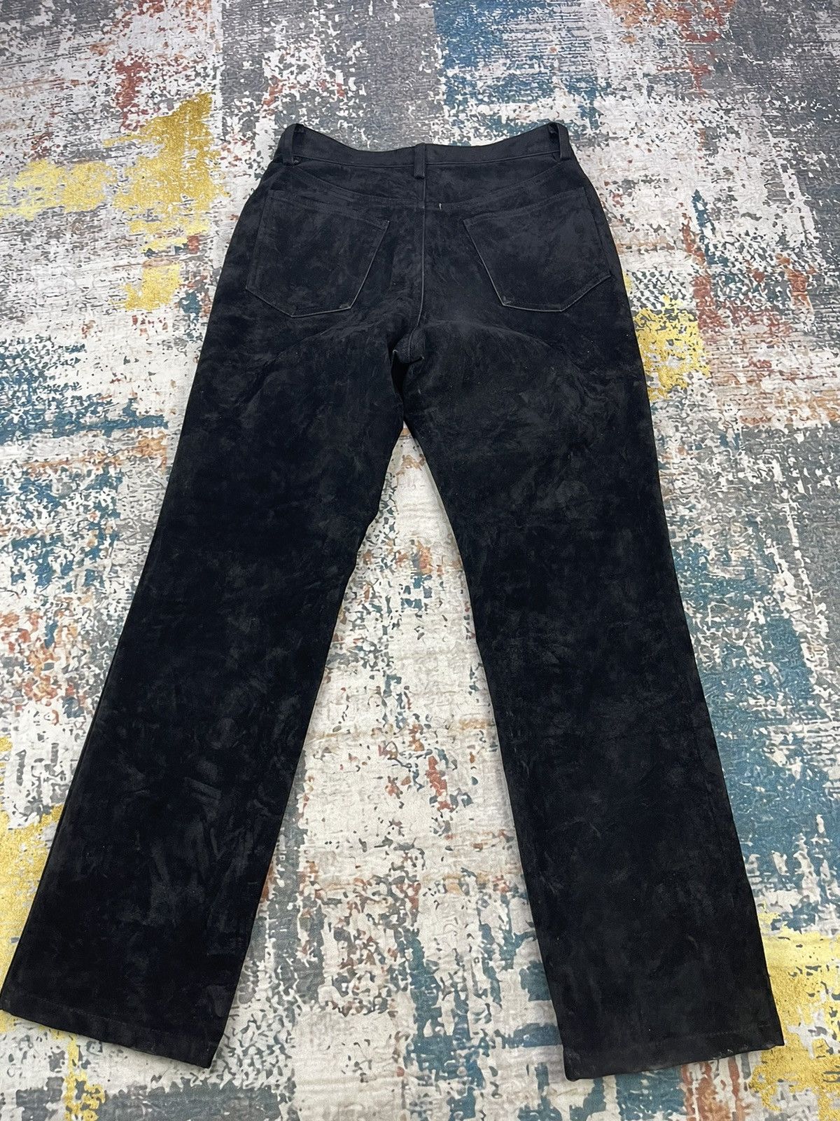 Blue Blue Japan Blue Way Company Black Suede Pants Size US 30 / EU 46 - 4 Thumbnail