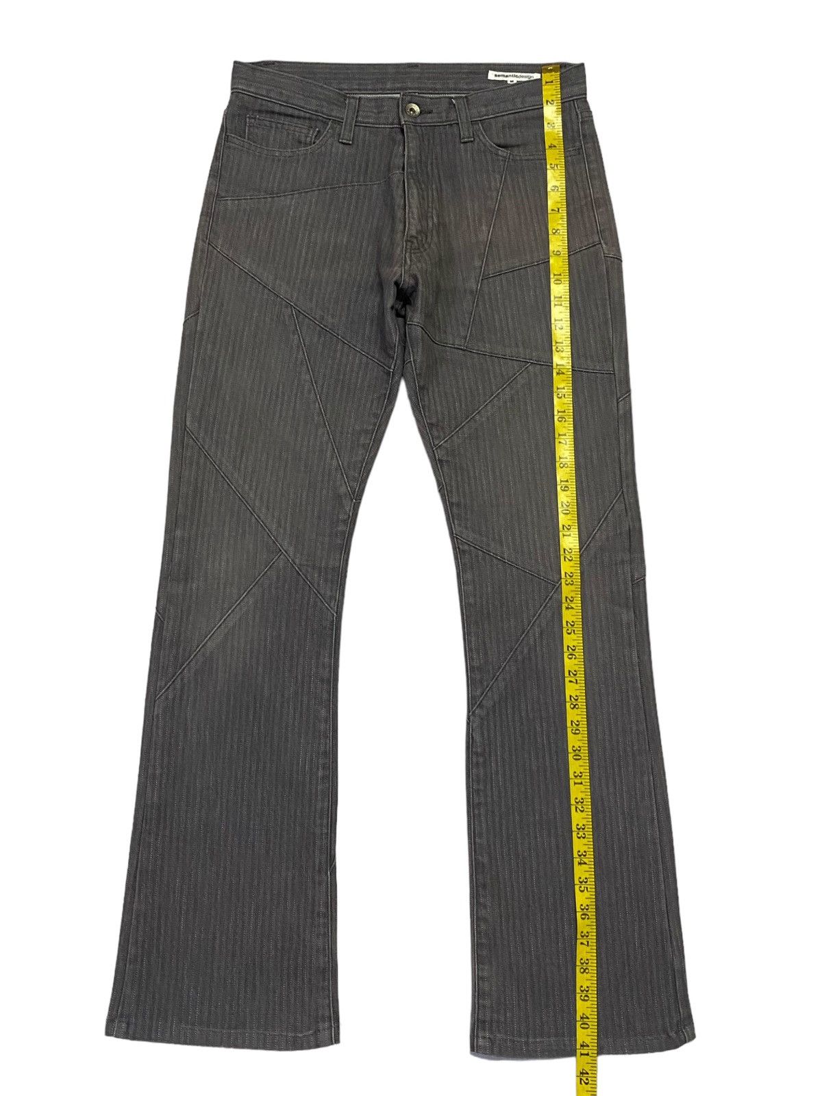 Japanese Brand × semanticdesign Semantic Design Flare Stretches Denim Pants Size US 30 / EU 46 - 6 Thumbnail