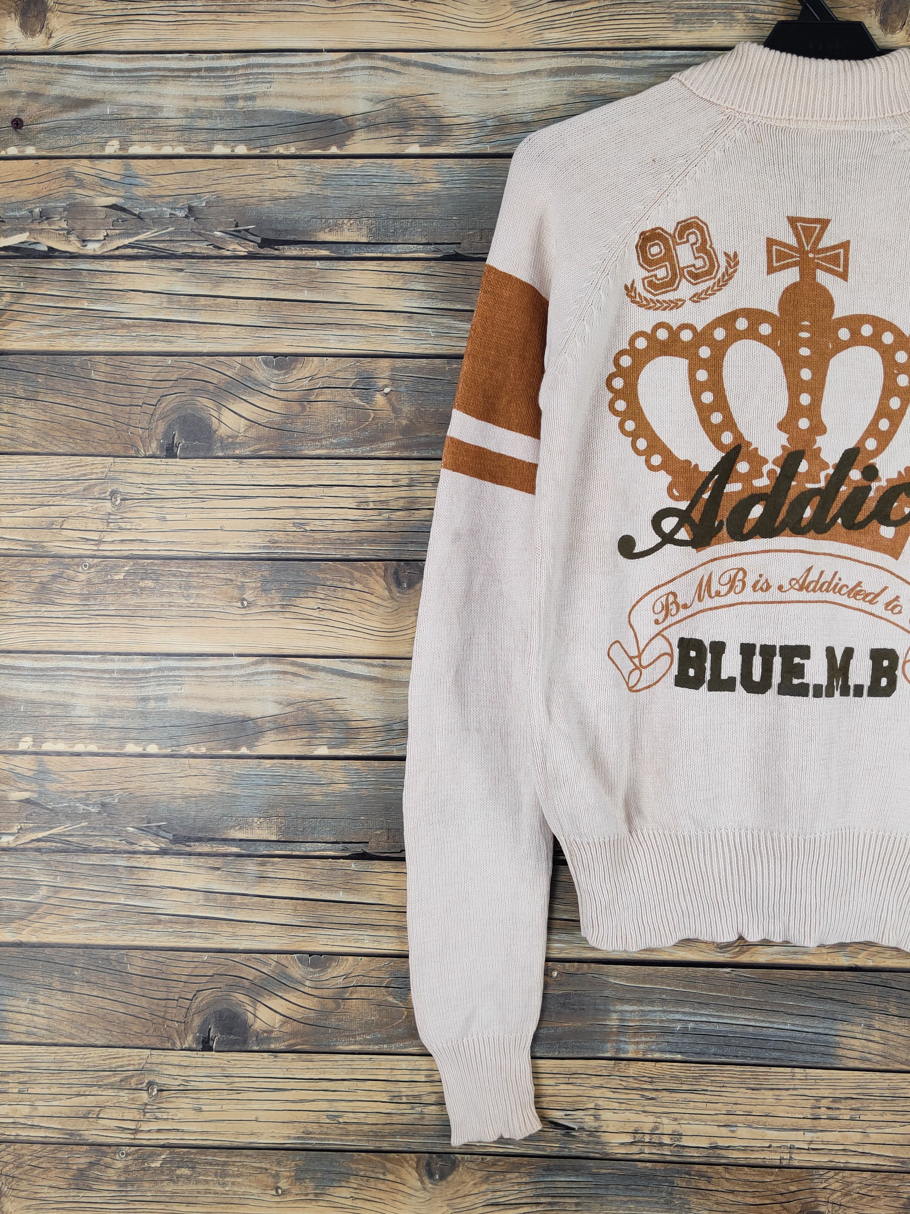 Homespun Knitwear Blue Moon Blue Brown Knitwear Sweaters #W1340 Size S / US 4 / IT 40 - 9 Thumbnail