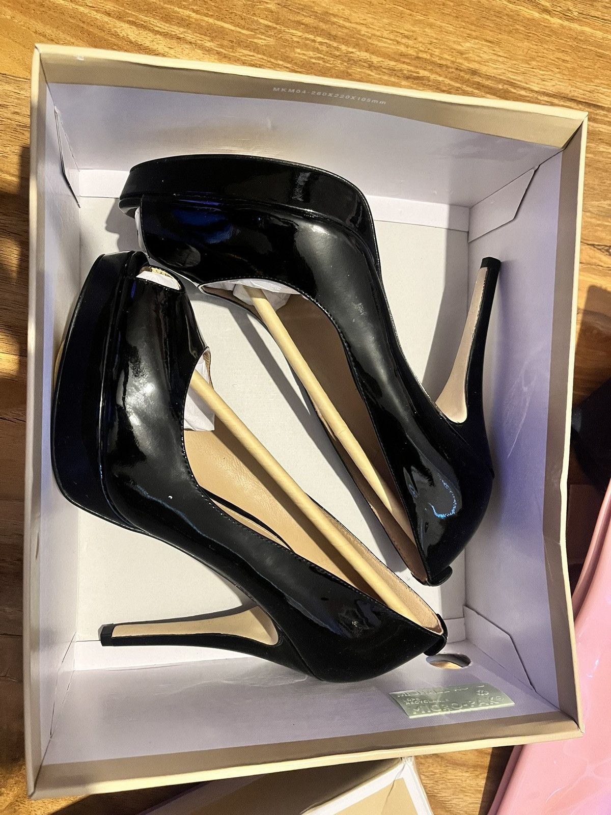 Michael Kors Michael Kors women’s york patent black leather peep toe Size US 9.5 / IT 39.5 - 1 Thumbnail