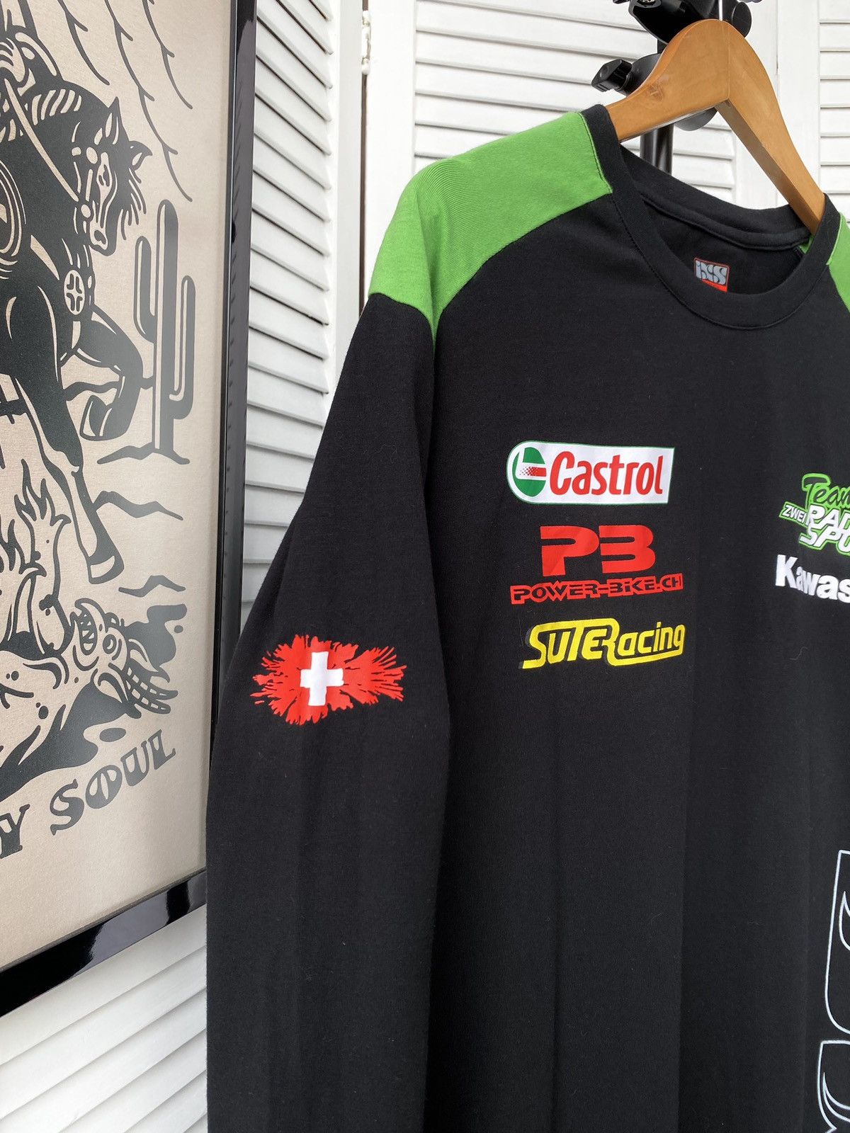 Dainese IXS Kawasaki Moto Racing Zwei Rad Sport Elgg Long Sleeve Size US XL / EU 56 / 4 - 8 Thumbnail