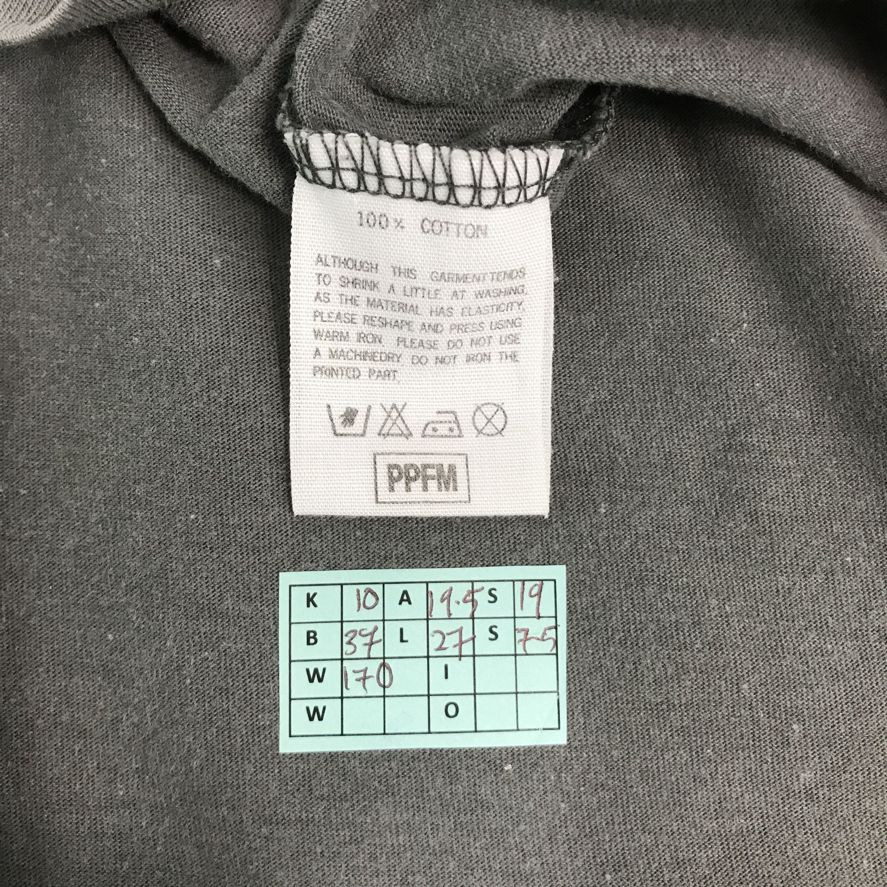 Japanese Brand × PPFM PPFM JAPAN BRAND DESIGN GRAY TSHIRTS Size US M / EU 48-50 / 2 - 10 Thumbnail