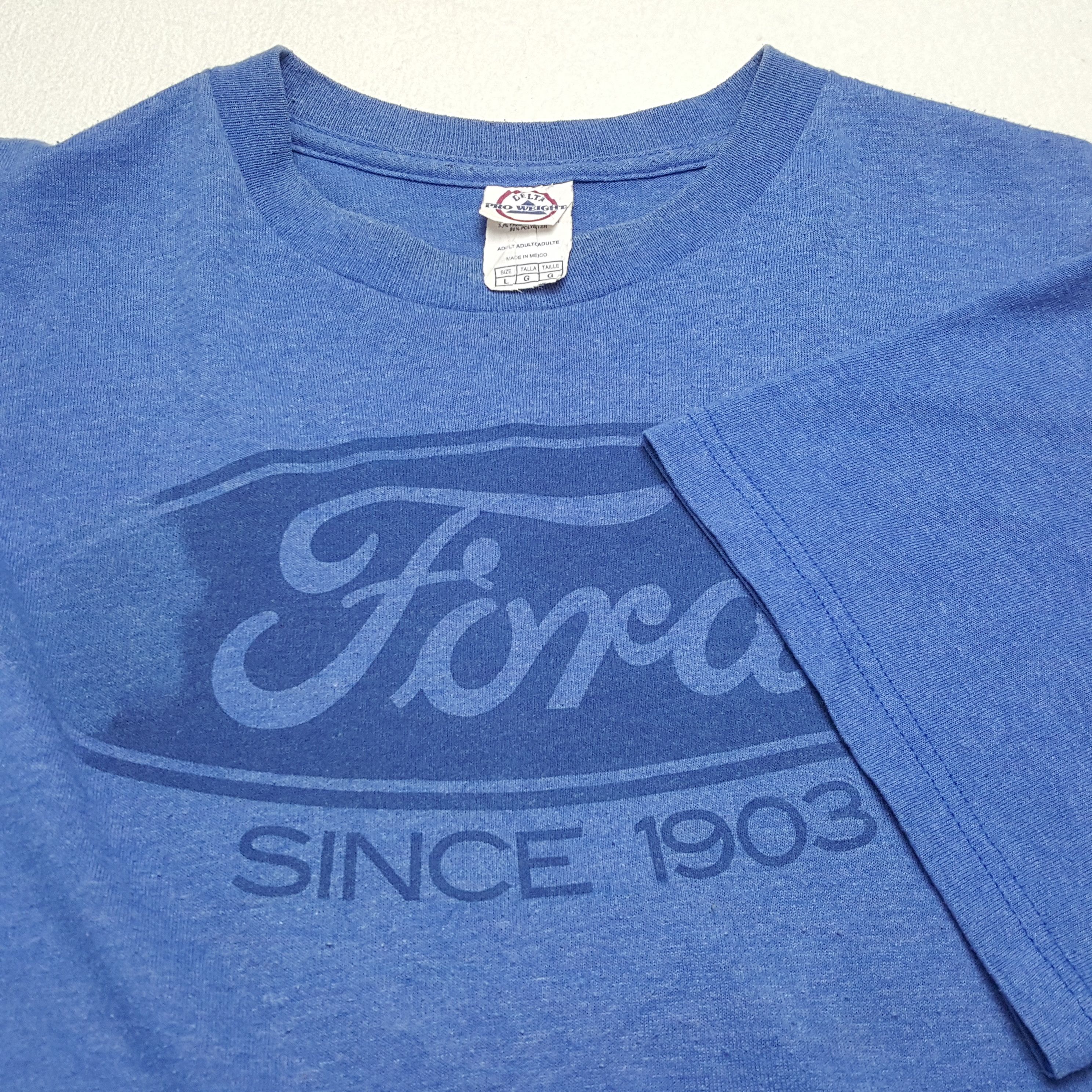 Ford × Vintage FORD Motorsports Racing Style Center Logo Tshirt Size US L / EU 52-54 / 3 - 6 Thumbnail