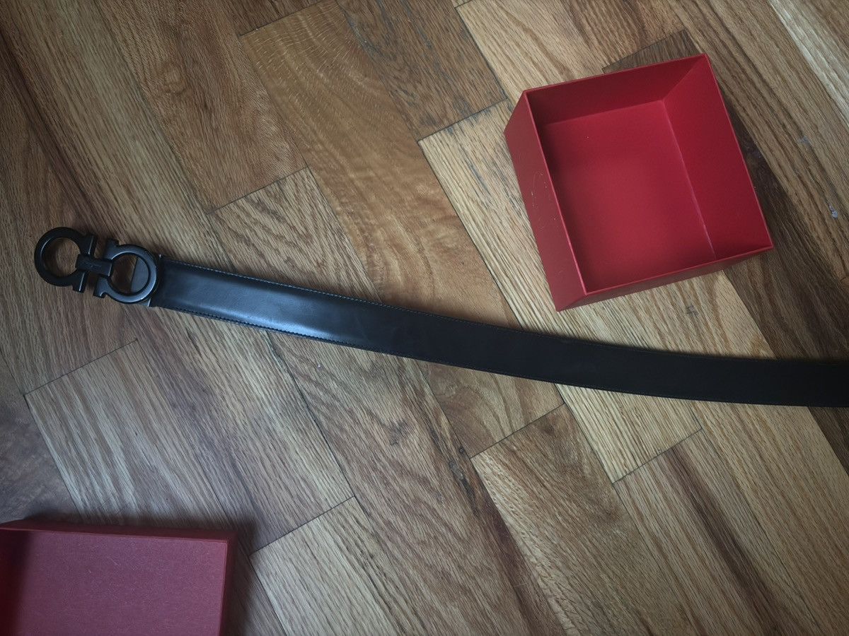 Salvatore Ferragamo FERRAGAMO Double Gancini Belt Size 30 - 6 Thumbnail