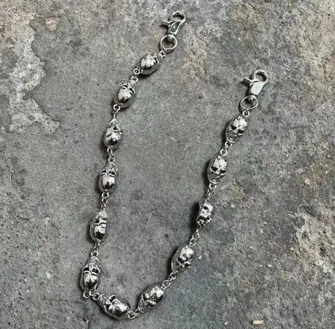Jewelry Skull Punk Rock Link Gothic Death Wallet Demon Pocket Chain Size ONE SIZE - 4 Thumbnail