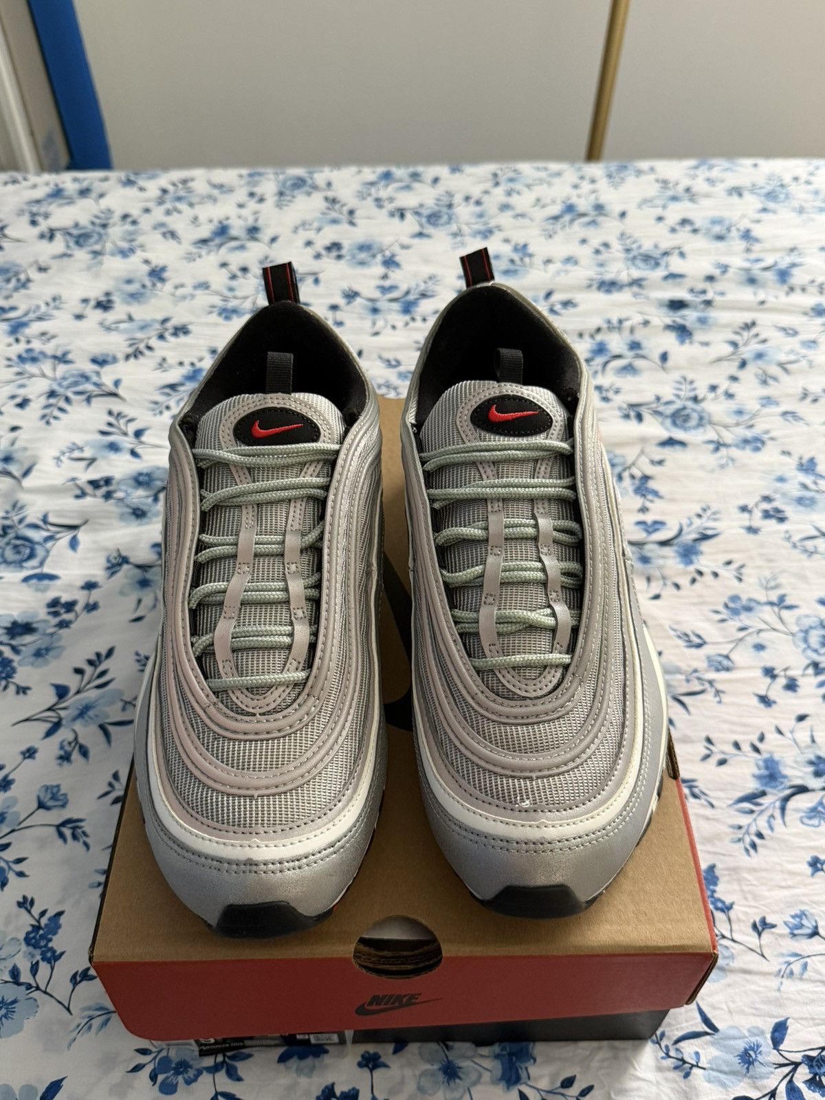 Nike Air Max 97 'Silver Bullet' 2022 Size US 9.5 / EU 42-43 - 3 Thumbnail