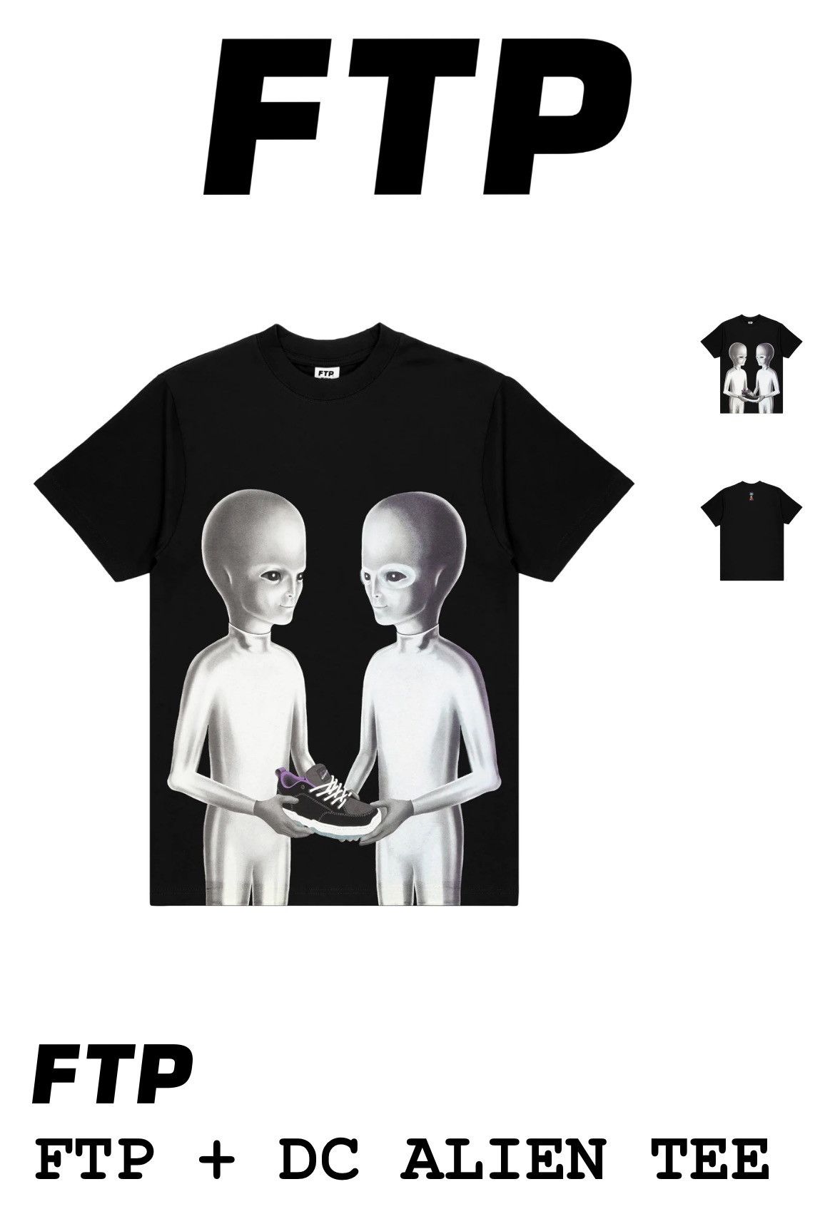 DC × Fuck The Population FTP + DC ALIEN SNEAKER GIFT GRAPHIC TEE (L) Size US L / EU 52-54 / 3 - 3 Thumbnail