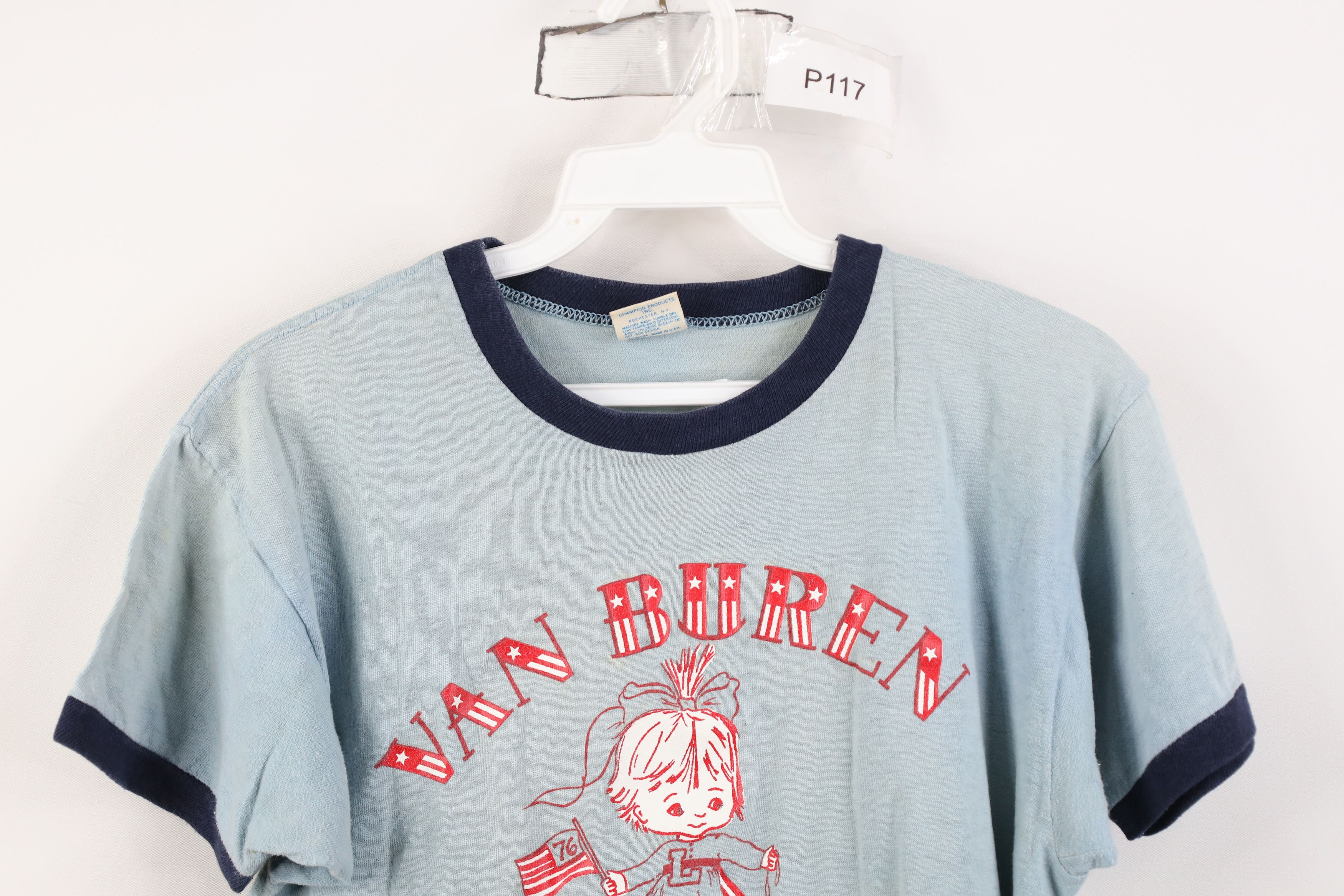 Champion Vintage 70s Champion Van Buren Leaders Ringer T-Shirt USA Size M / US 6-8 / IT 42-44 - 2 Thumbnail