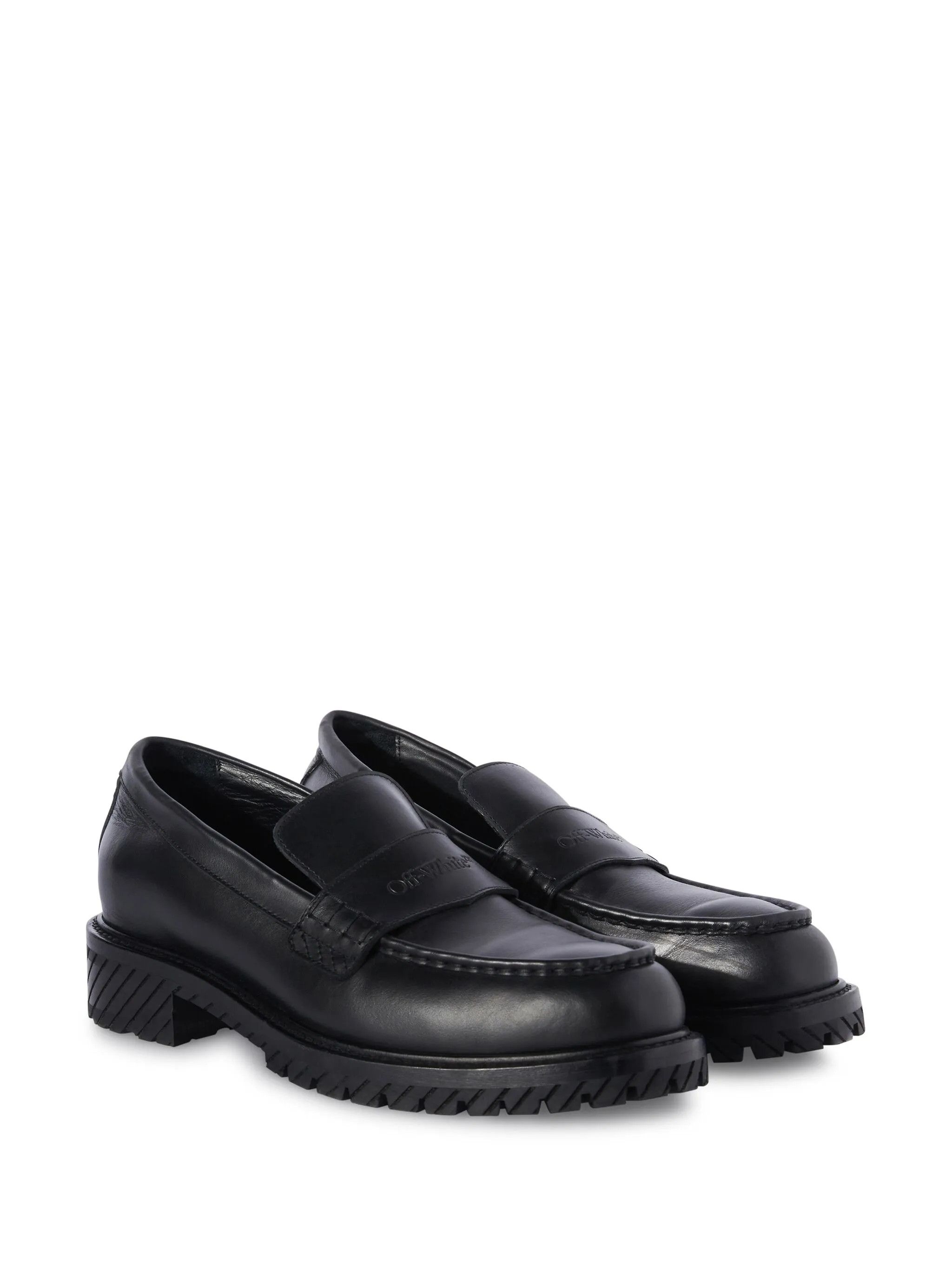 Off-White o1y0225 Logo Loafers in Black Size US 10 / EU 43 - 3 Thumbnail
