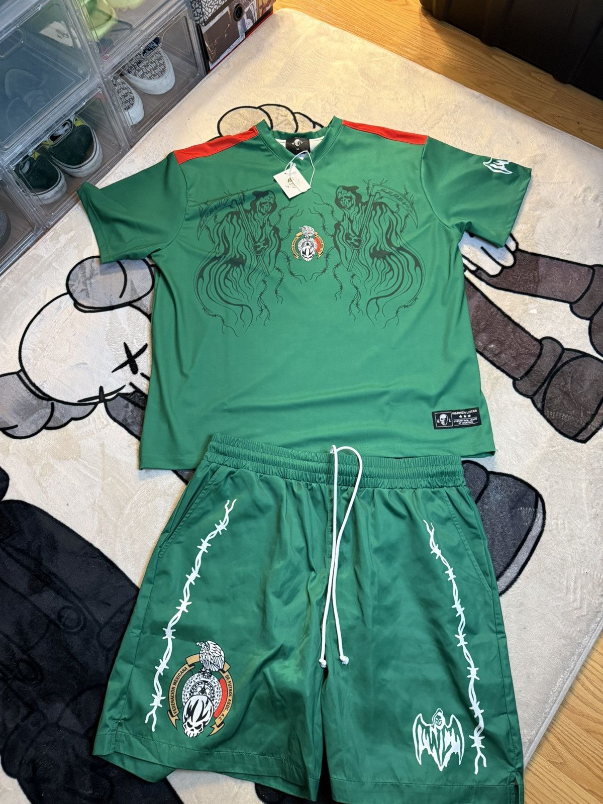 Warren Lotas Warren lotas Mexico whole soccer jersey set Size US XL / EU 56 / 4 - 2 Thumbnail