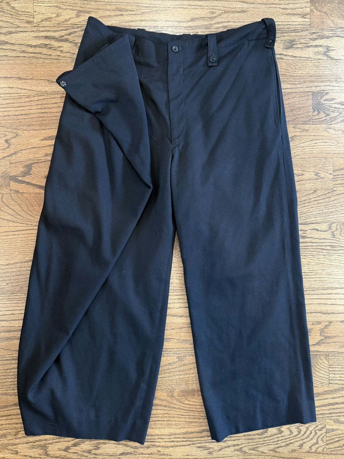 Yohji Yamamoto Yohji Yamamoto Pour Homme AW10 Long Military Wrap Pants Size US 35 - 6 Thumbnail