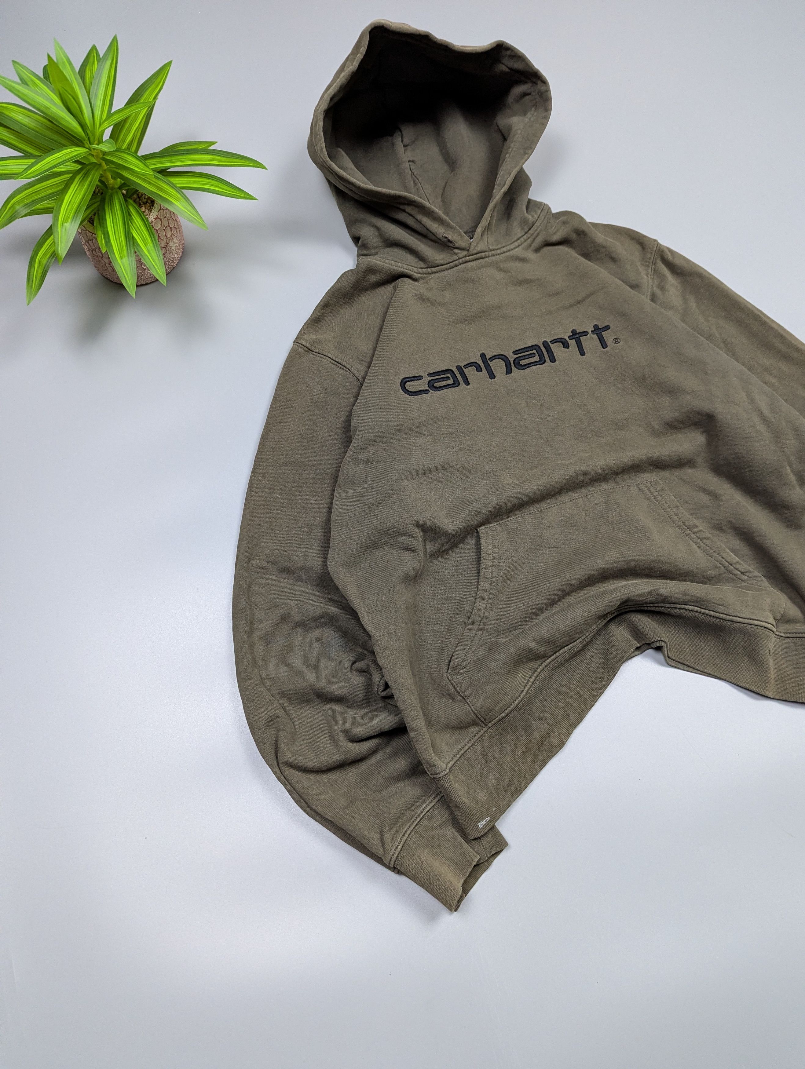 Carhartt Carhartt WIP VTG Men’s Insulated Khaki Hoodie Size M Size US M / EU 48-50 / 2 - 2 Thumbnail