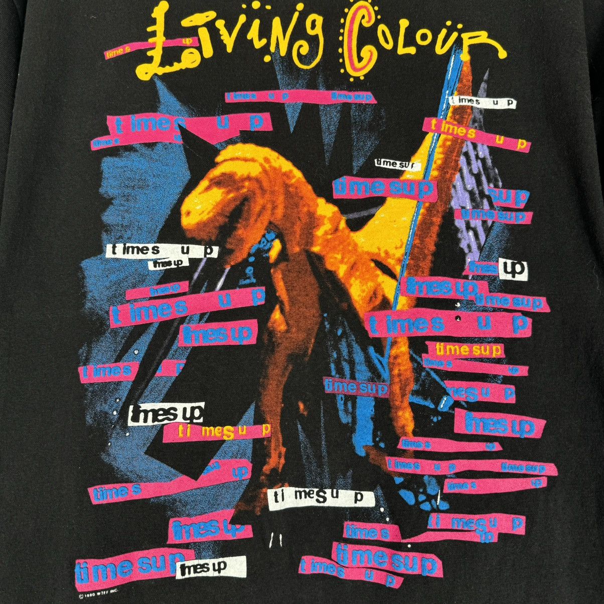 Band Tees Vintage 1990 Living Colour Time’s Up Band Rock T Shirt Size US XL / EU 56 / 4 - 4 Thumbnail