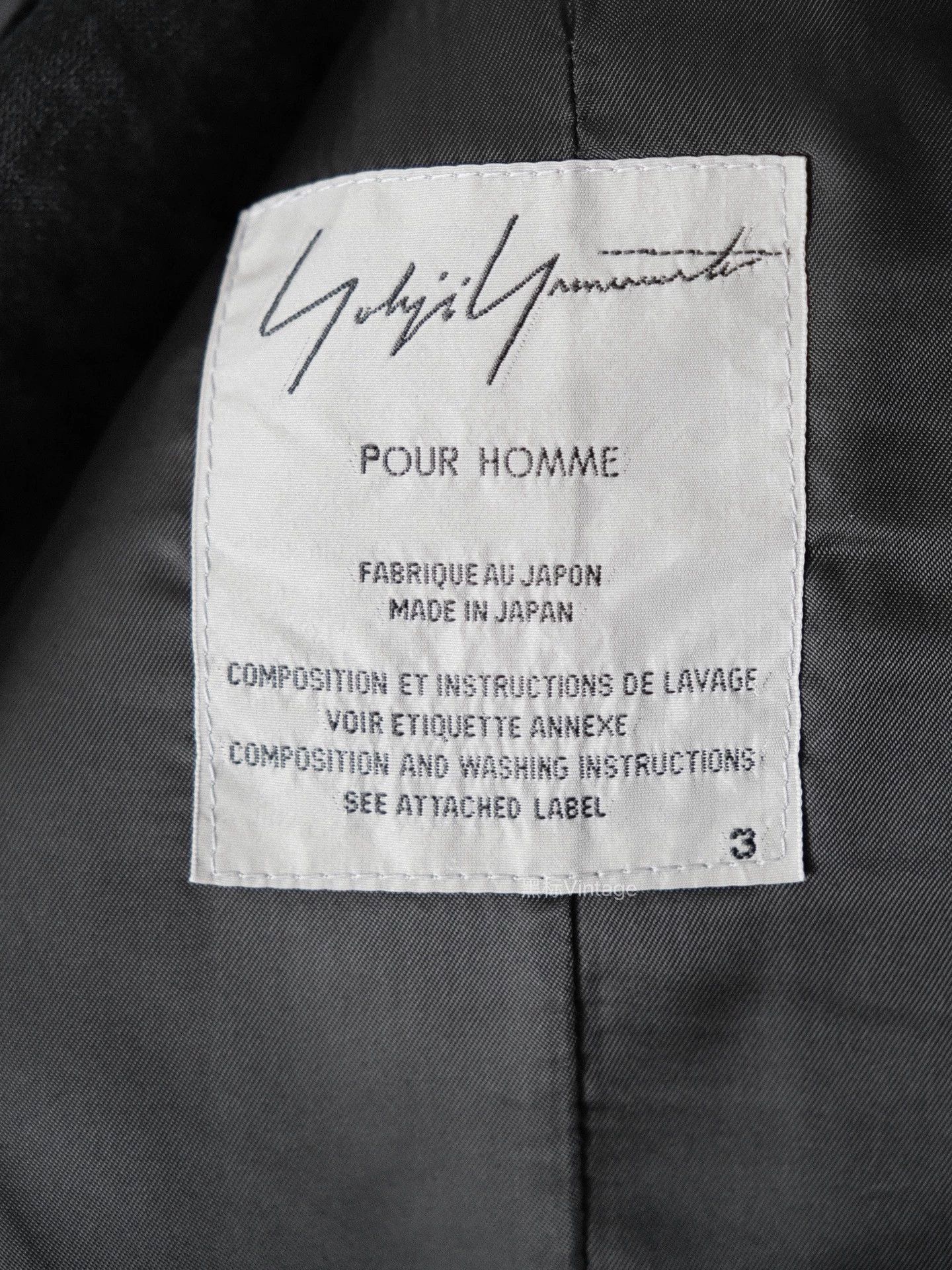Yohji Yamamoto Yohji Yamamoto 14ss Rainy Leather Trim Linen Blazer Size US L / EU 52-54 / 3 - 9 Thumbnail
