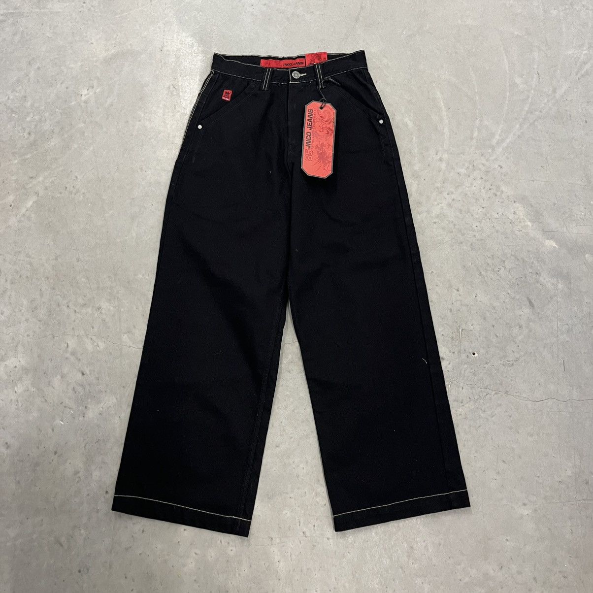 JNCO NWT Y2K Jnco Jeans Rare Flaming Skull Pocket 30x30 Size US 30 / EU 46 - 6 Thumbnail