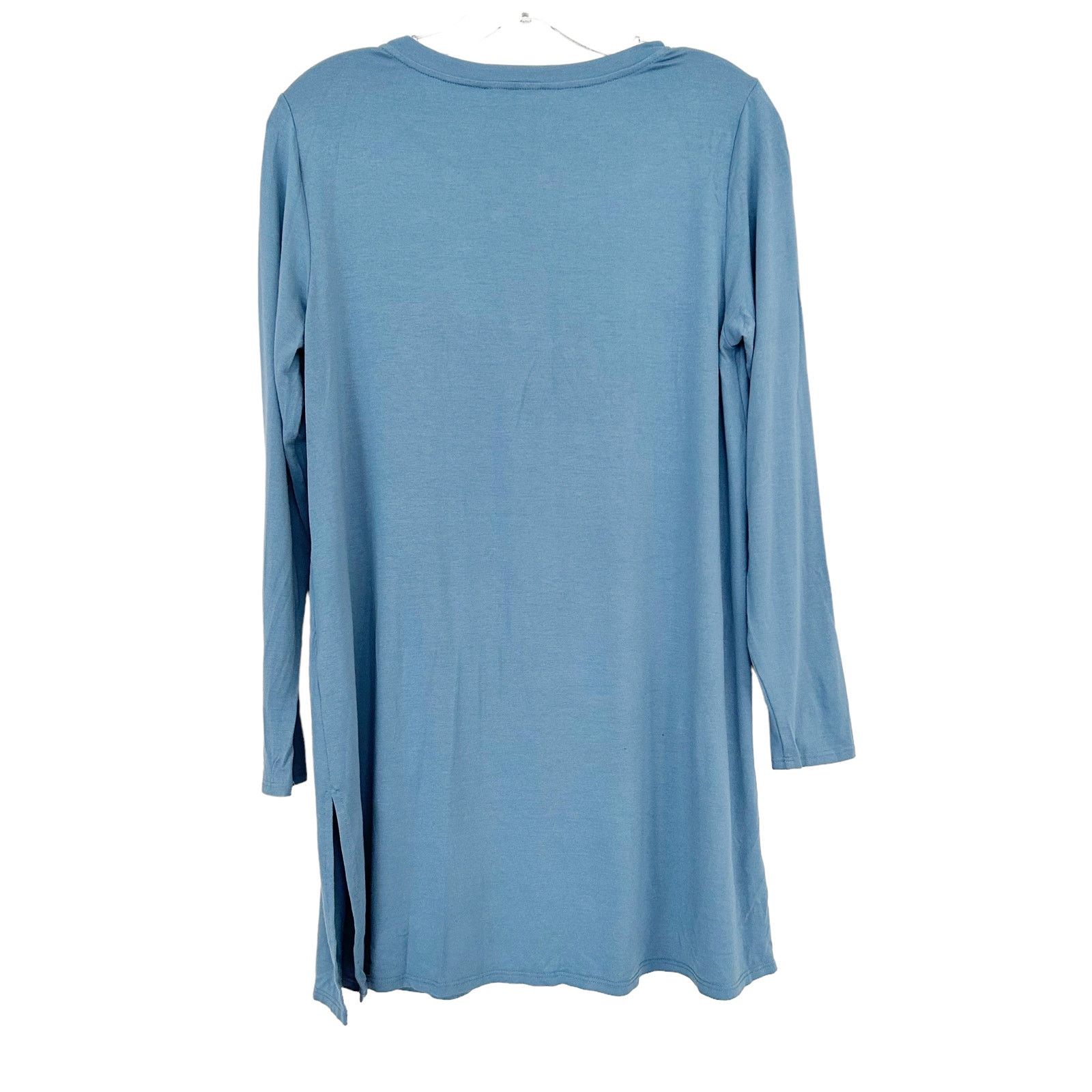 Eileen Fisher Eileen Fisher Blue Long Sleeve Shirt Sz PM Size M / US 6-8 / IT 42-44 - 4 Thumbnail