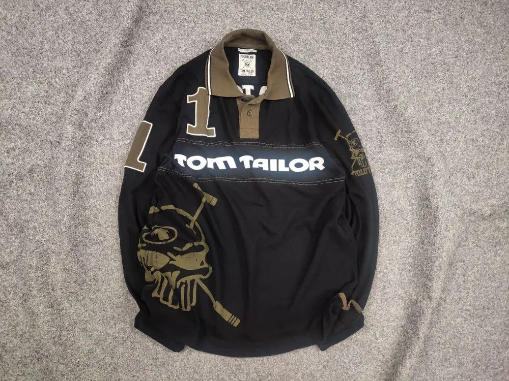 Tom Tailor Tom Tailor Vintage Skull Long sleeve Polo Ralph lauren Y2K Size US L / EU 52-54 / 3 - 1 Thumbnail