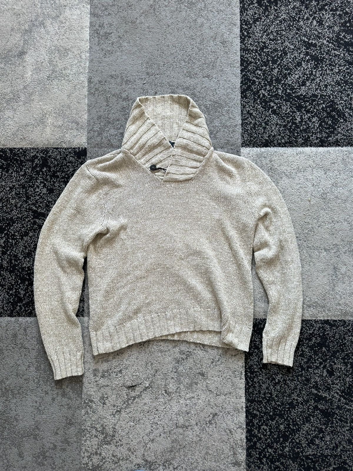 Polo Ralph Lauren Polo Ralph Lauren Vintage Hand Knit Cable Knit Turtleneck Size US XL / EU 56 / 4 - 1 Thumbnail