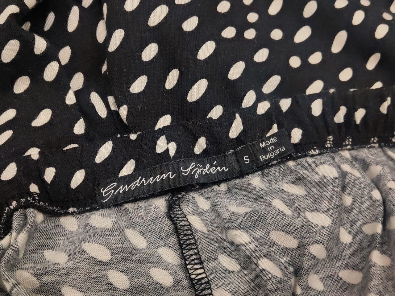 Gudrun Sjoden Gudrun Sjödén Design Cotton Peas Wide Leg Cropped Pants Size 30" / US 8 / IT 44 - 9 Thumbnail
