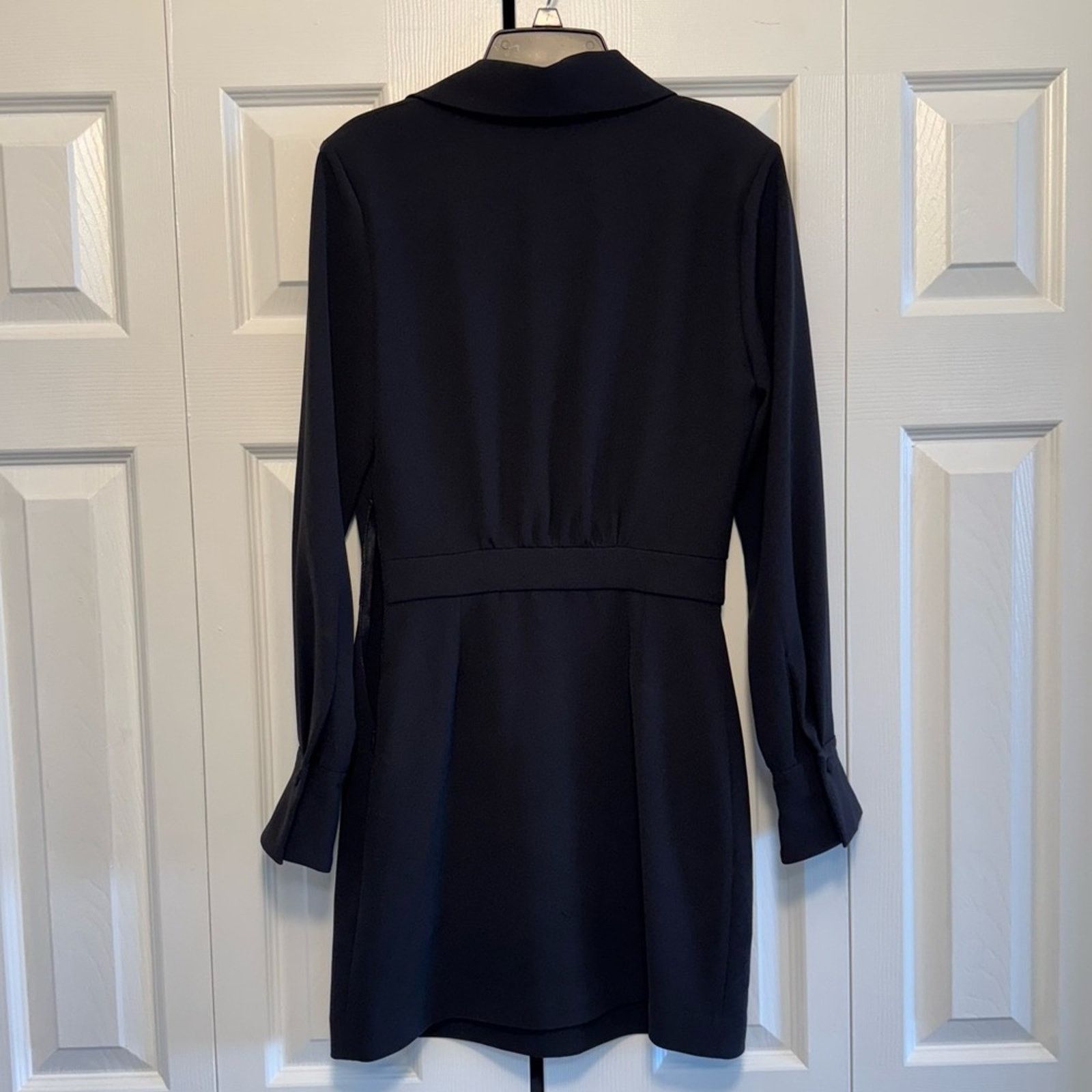 The Kooples NWT! The Kooples Black Plunge Sheath Dress, Size 0 (US XS) Size XS / US 0-2 / IT 36-38 - 9 Thumbnail