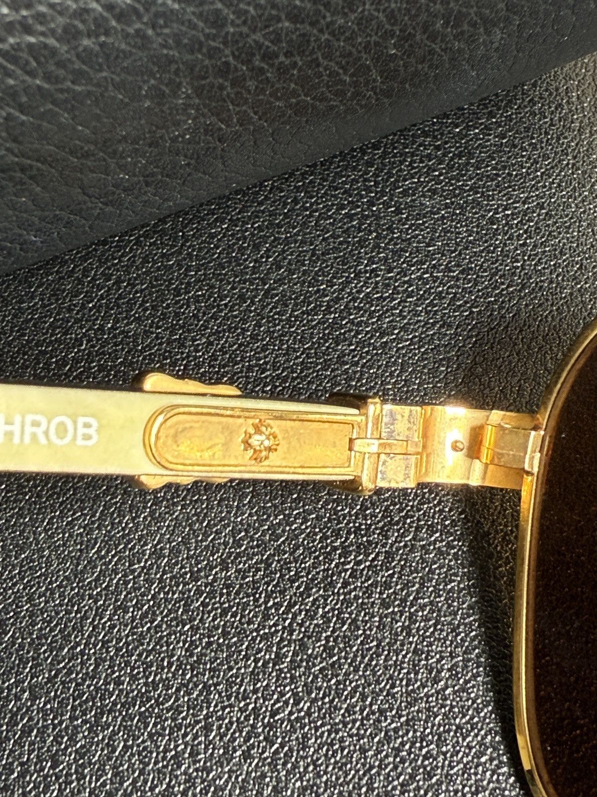 Chrome Hearts Chrome Hearts THROB Sunglasses Gold Filled White Ebony Size ONE SIZE - 5 Thumbnail