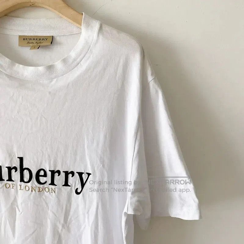 Burberry Burberry Summer White Cotton Logo Men's T. Size US S / EU 44-46 / 1 - 3 Thumbnail