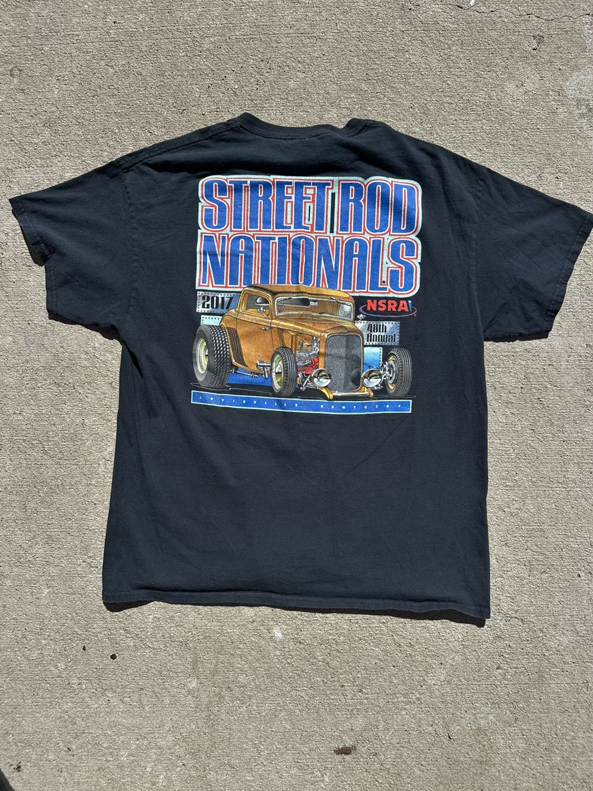 Gildan Vintage Street Rod Nationals Racing Tee Size US XL / EU 56 / 4 - 2 Thumbnail