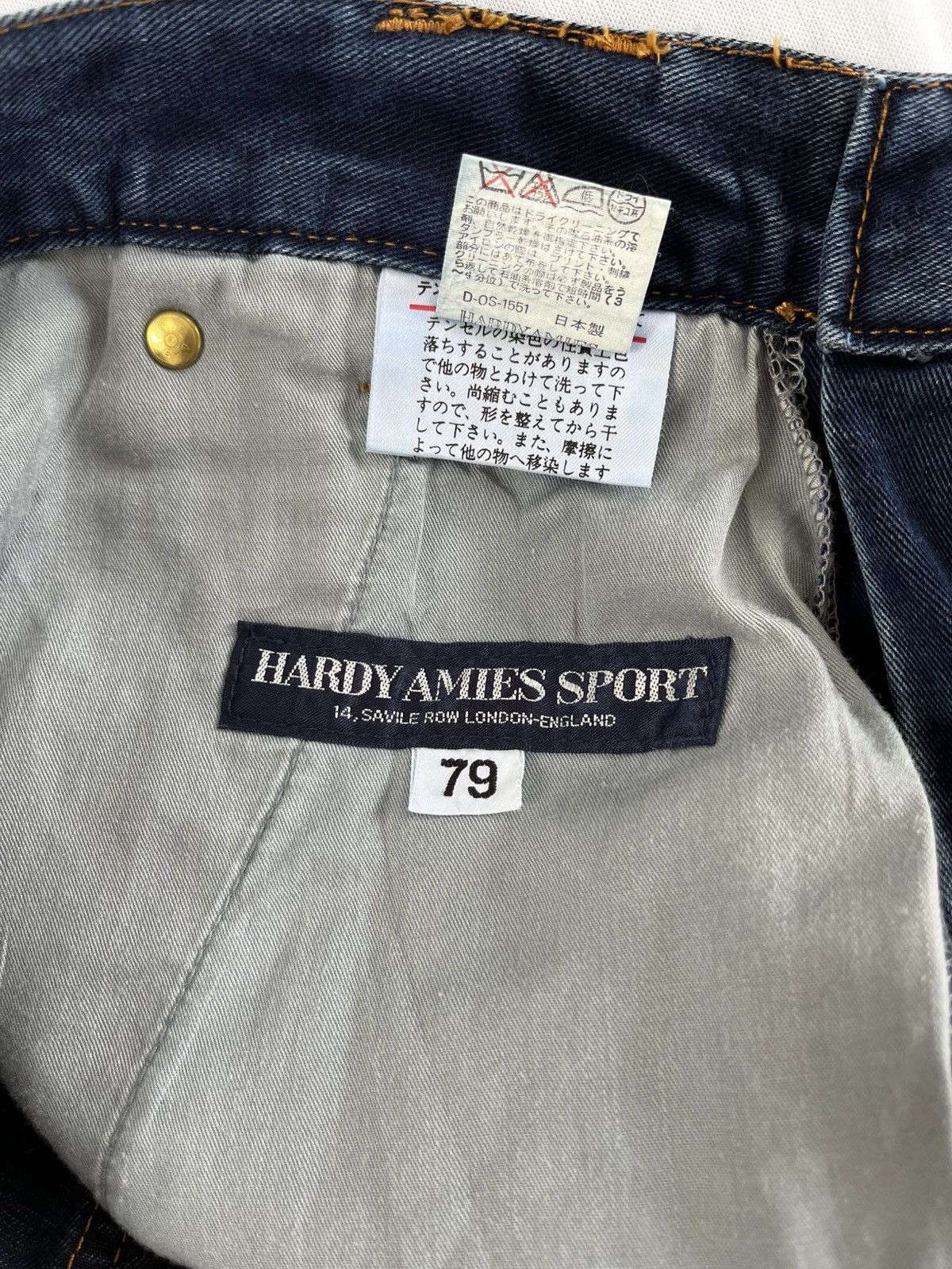 Hardy Amies HARDY AMIES JEANS PANT EMBROIDERY POCKET Size US 31 - 10 Thumbnail