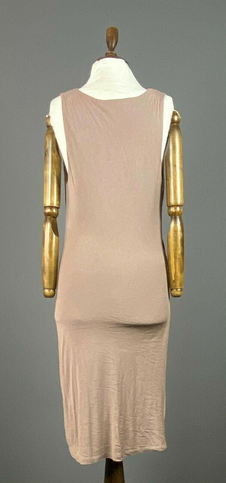 Polo Ralph Lauren Ladies Ralph Lauren Beige Cotton V-Neck Bodycon Dress Size L Size L / US 10 / IT 46 - 7 Thumbnail