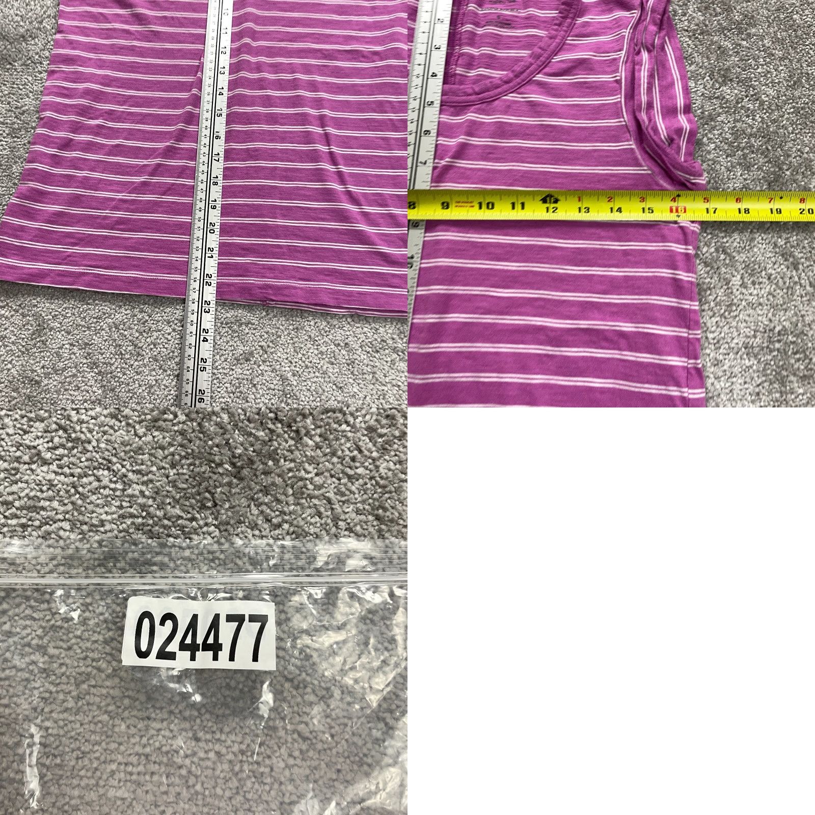 Banana Republic VINTAGE Banana Republic Tank Top Womens Small Sleeveless Striped Purple White Summer Casual Size S / US 4 / IT 40 - 8 Thumbnail